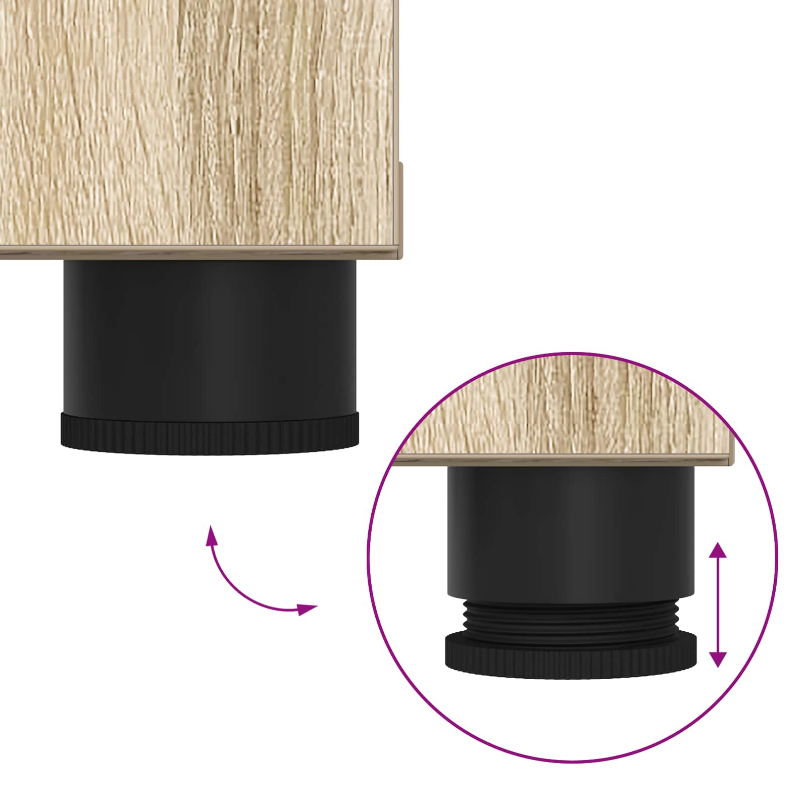 Halbank met kussen met opslag Sonoma Eiken 80 x 46 x 46 cm is nu te koop bij PeponiXL, paradijselijk wonen!