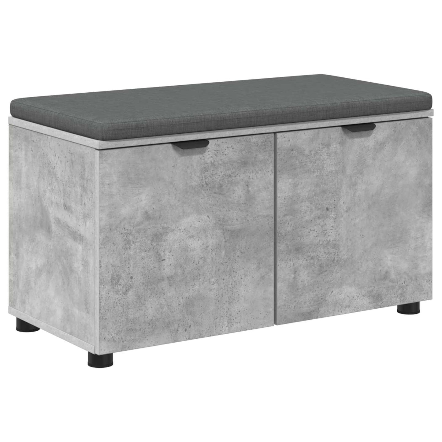 Halbank met kussen met plank Beton Grijs 80 x 38 x 46 cm is nu te koop bij PeponiXL, paradijselijk wonen!