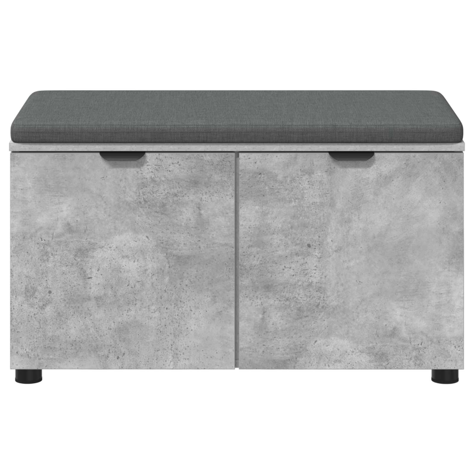 Halbank met kussen met plank Beton Grijs 80 x 38 x 46 cm is nu te koop bij PeponiXL, paradijselijk wonen!