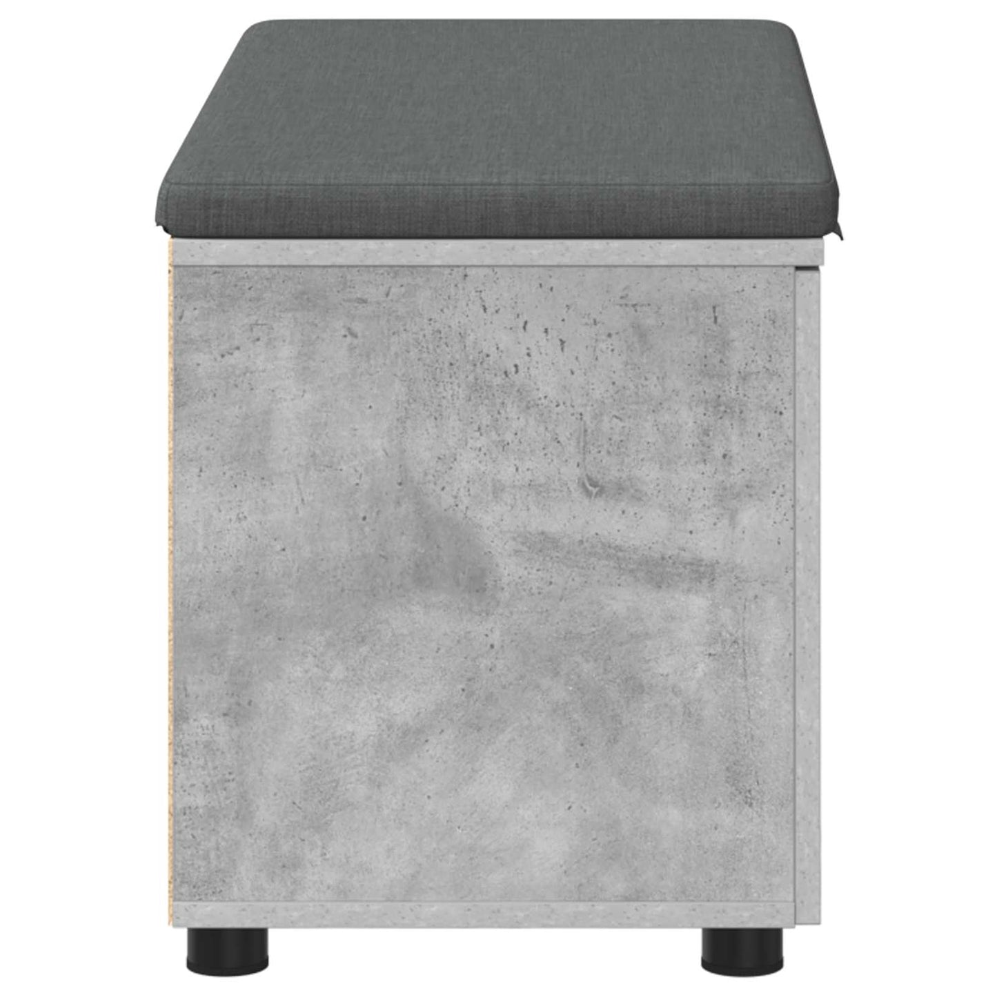 Halbank met kussen met plank Beton Grijs 80 x 38 x 46 cm is nu te koop bij PeponiXL, paradijselijk wonen!