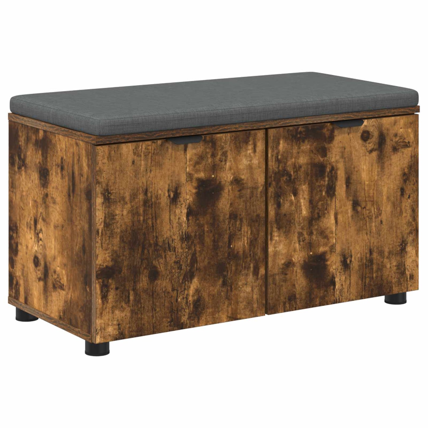 Halbank met kussen met plank Gerookte Eik 80 x 38 x 46 cm is nu te koop bij PeponiXL, paradijselijk wonen!