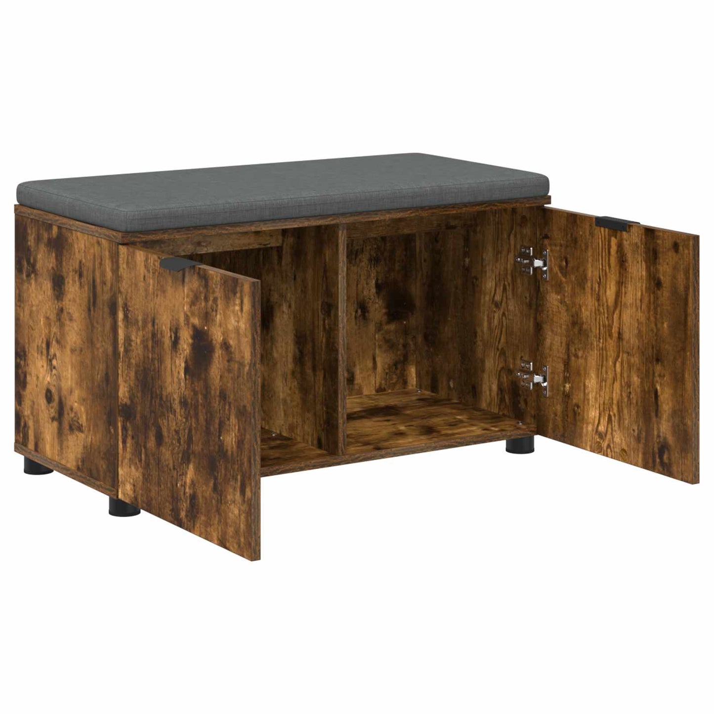 Halbank met kussen met plank Gerookte Eik 80 x 38 x 46 cm is nu te koop bij PeponiXL, paradijselijk wonen!