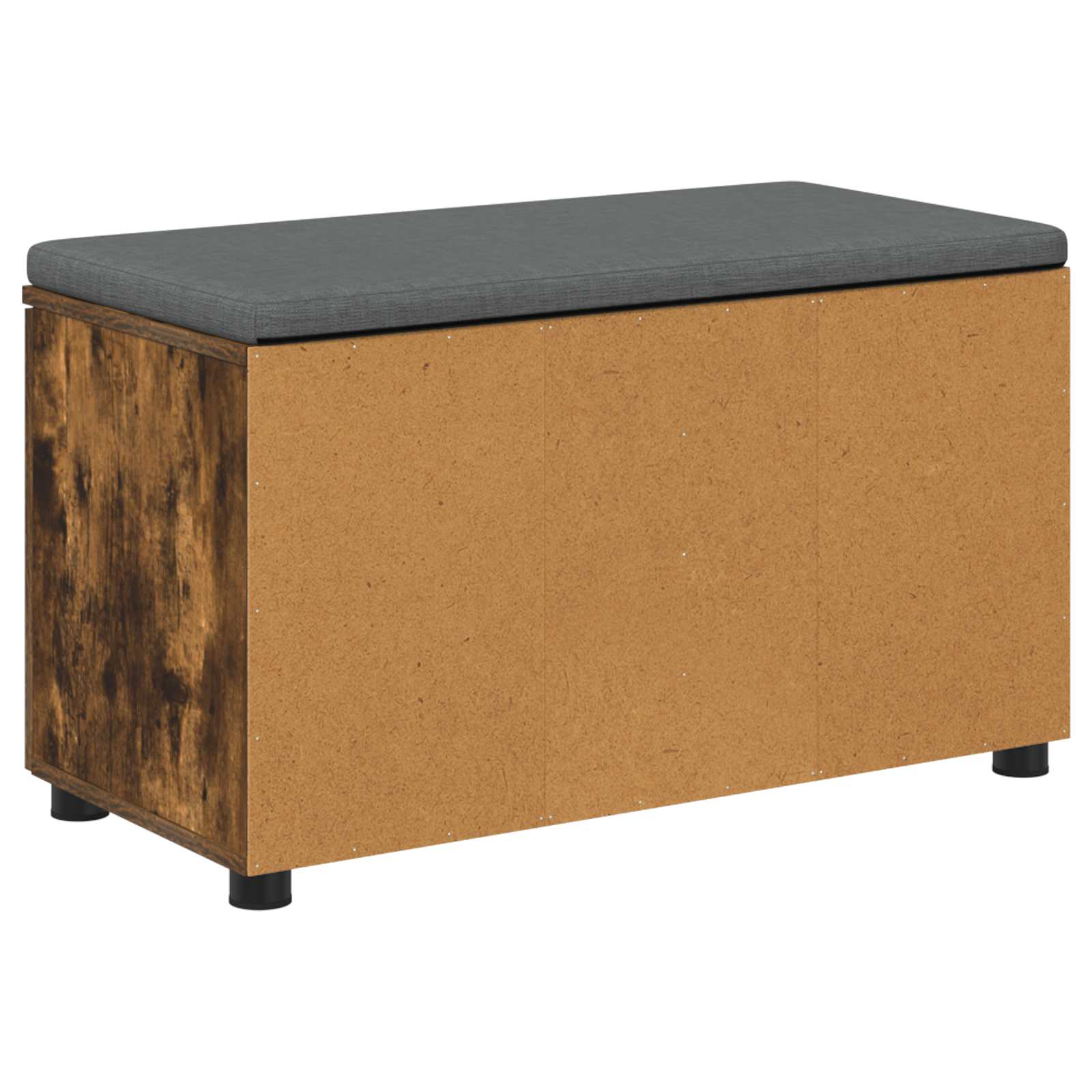 Halbank met kussen met plank Gerookte Eik 80 x 38 x 46 cm is nu te koop bij PeponiXL, paradijselijk wonen!