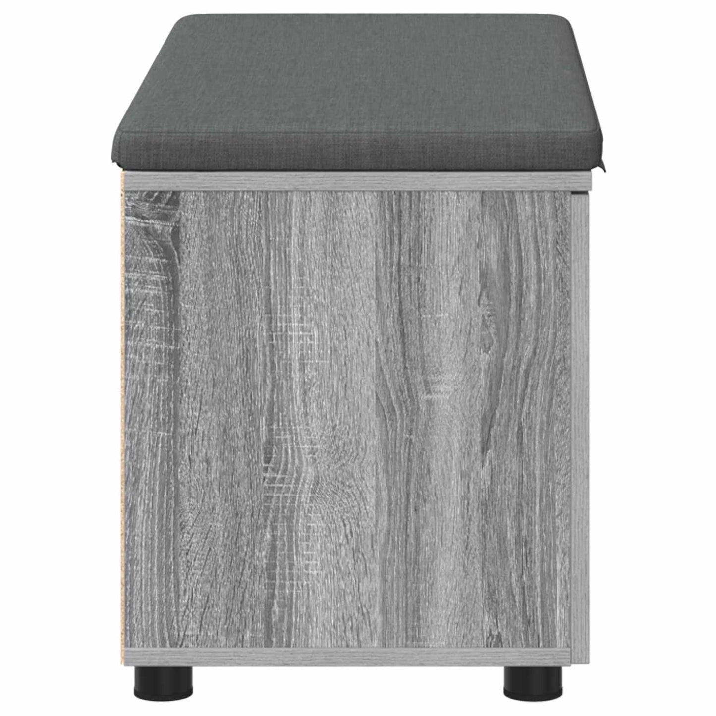 Halbank met kussen met plank Grijze Sonoma 80 x 38 x 46 cm is nu te koop bij PeponiXL, paradijselijk wonen!