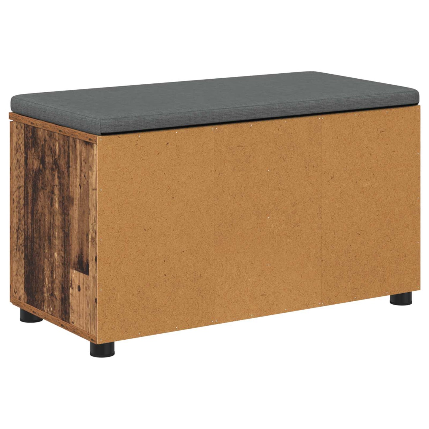 Halbank Oudhout 80 x 38 x 46 cm Geïndustrialiseerd hout en stof is nu te koop bij PeponiXL, paradijselijk wonen!
