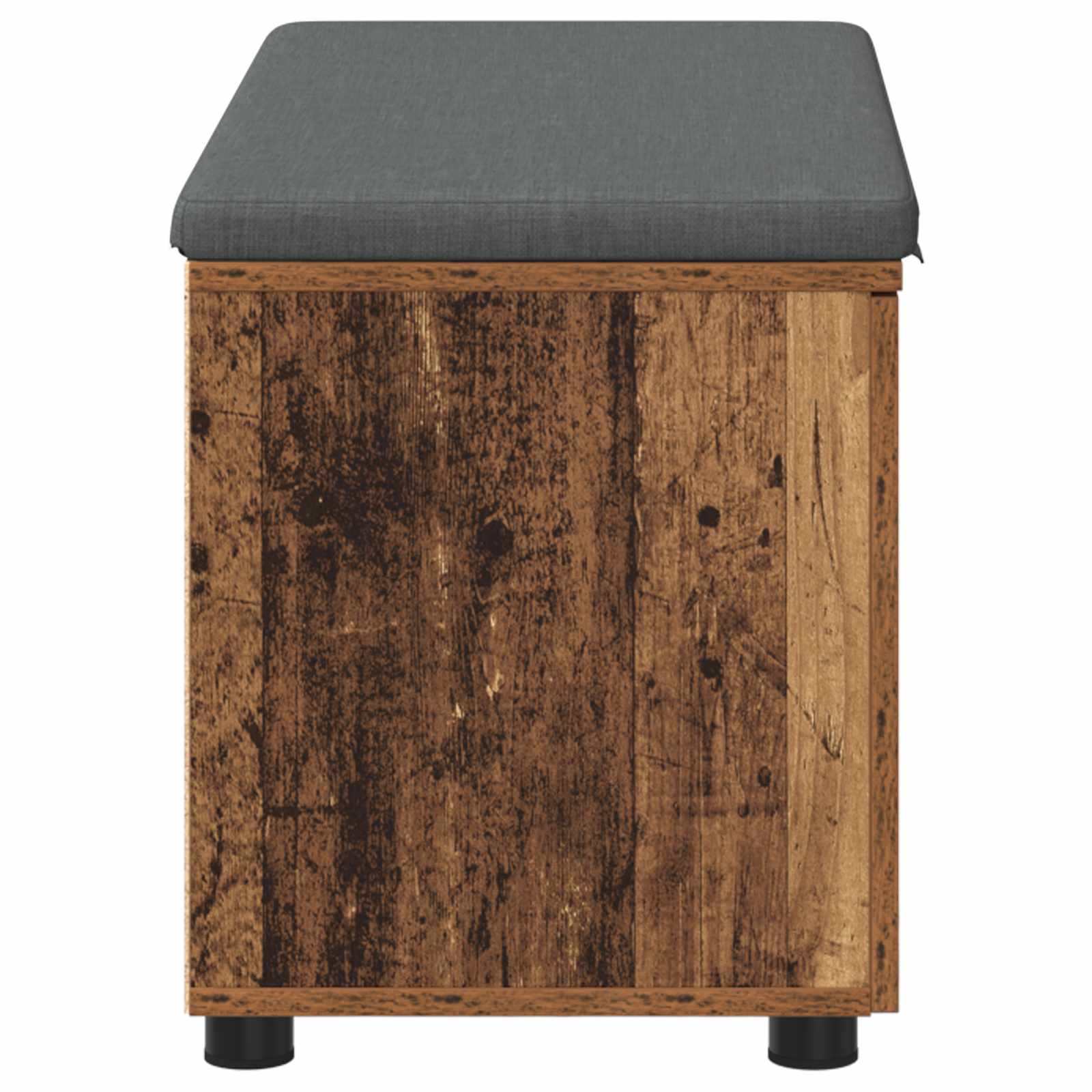 Halbank Oudhout 80 x 38 x 46 cm Geïndustrialiseerd hout en stof is nu te koop bij PeponiXL, paradijselijk wonen!
