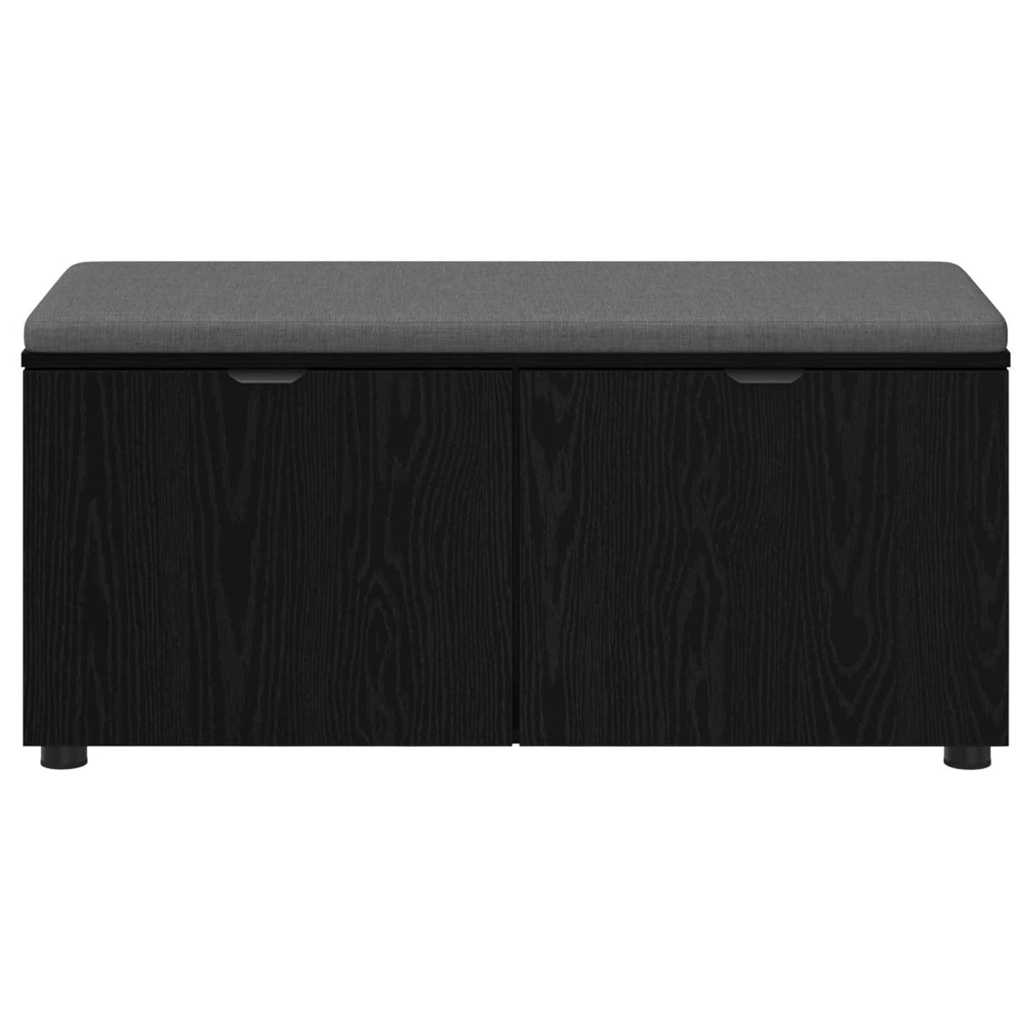 Halbank met kussen met plank Zwarte Eik 100 x 38 x 46 cm is nu te koop bij PeponiXL, paradijselijk wonen!