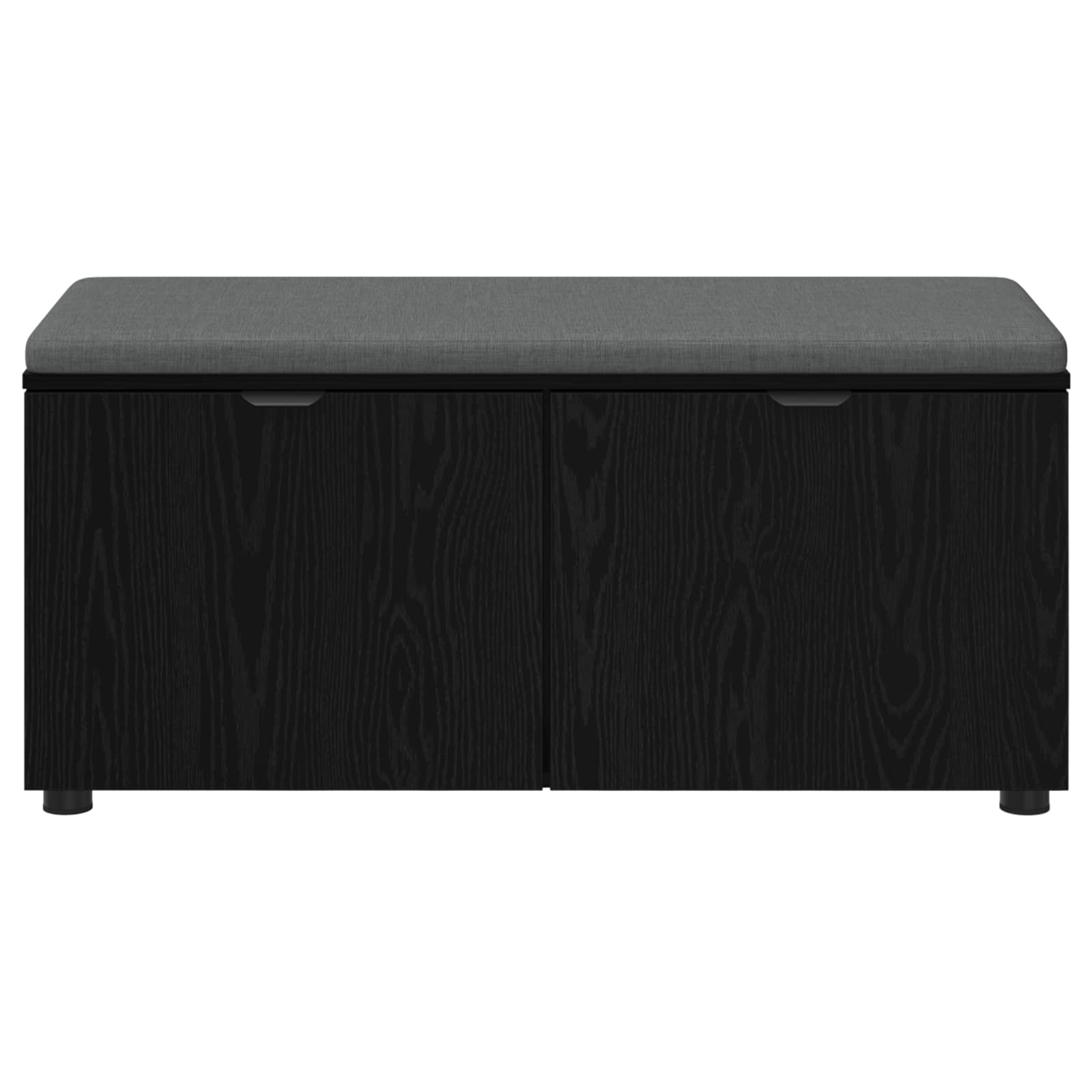 Halbank met kussen met plank Zwarte Eik 100 x 38 x 46 cm is nu te koop bij PeponiXL, paradijselijk wonen!