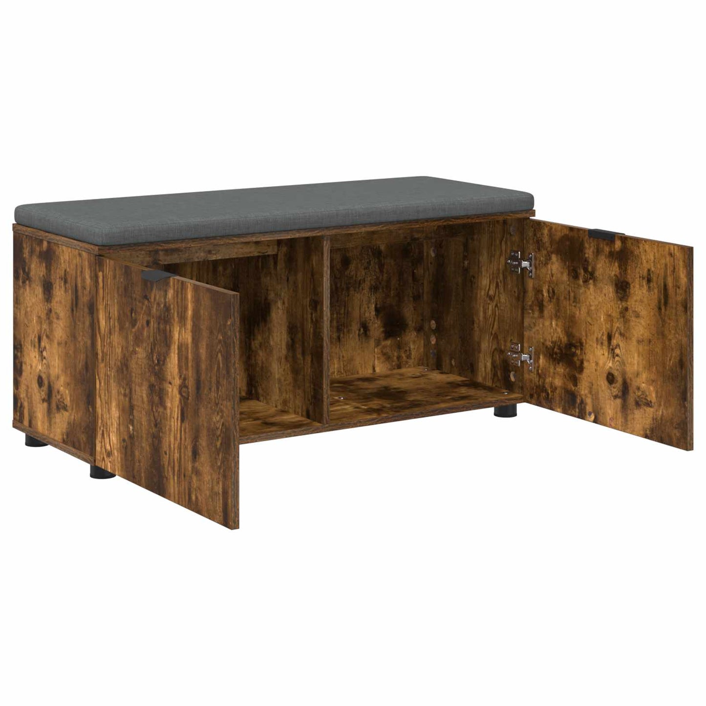 Halbank met kussen met plank Gerookte Eik 100 x 38 x 46 cm is nu te koop bij PeponiXL, paradijselijk wonen!