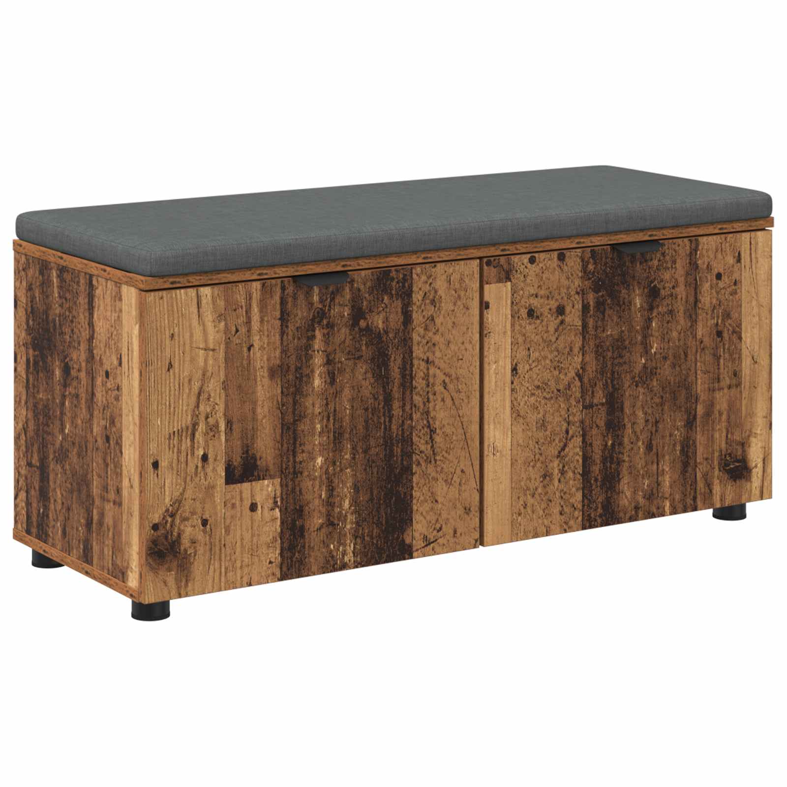 Halbank met kussen met plank Oudhout 100 x 38 x 46 cm is nu te koop bij PeponiXL, paradijselijk wonen!