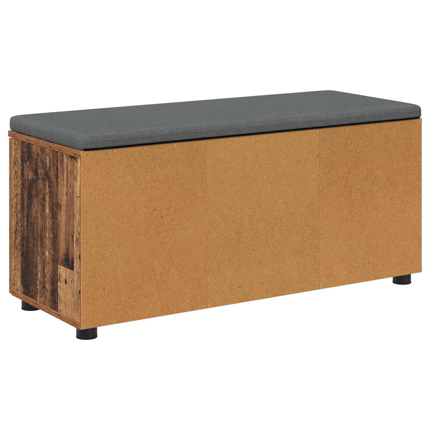 Halbank met kussen met plank Oudhout 100 x 38 x 46 cm is nu te koop bij PeponiXL, paradijselijk wonen!
