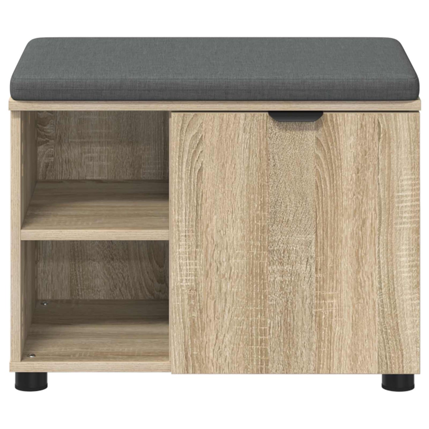 Halbank met kussen met plank Sonoma Eiken 60 x 38 x 46 cm is nu te koop bij PeponiXL, paradijselijk wonen!