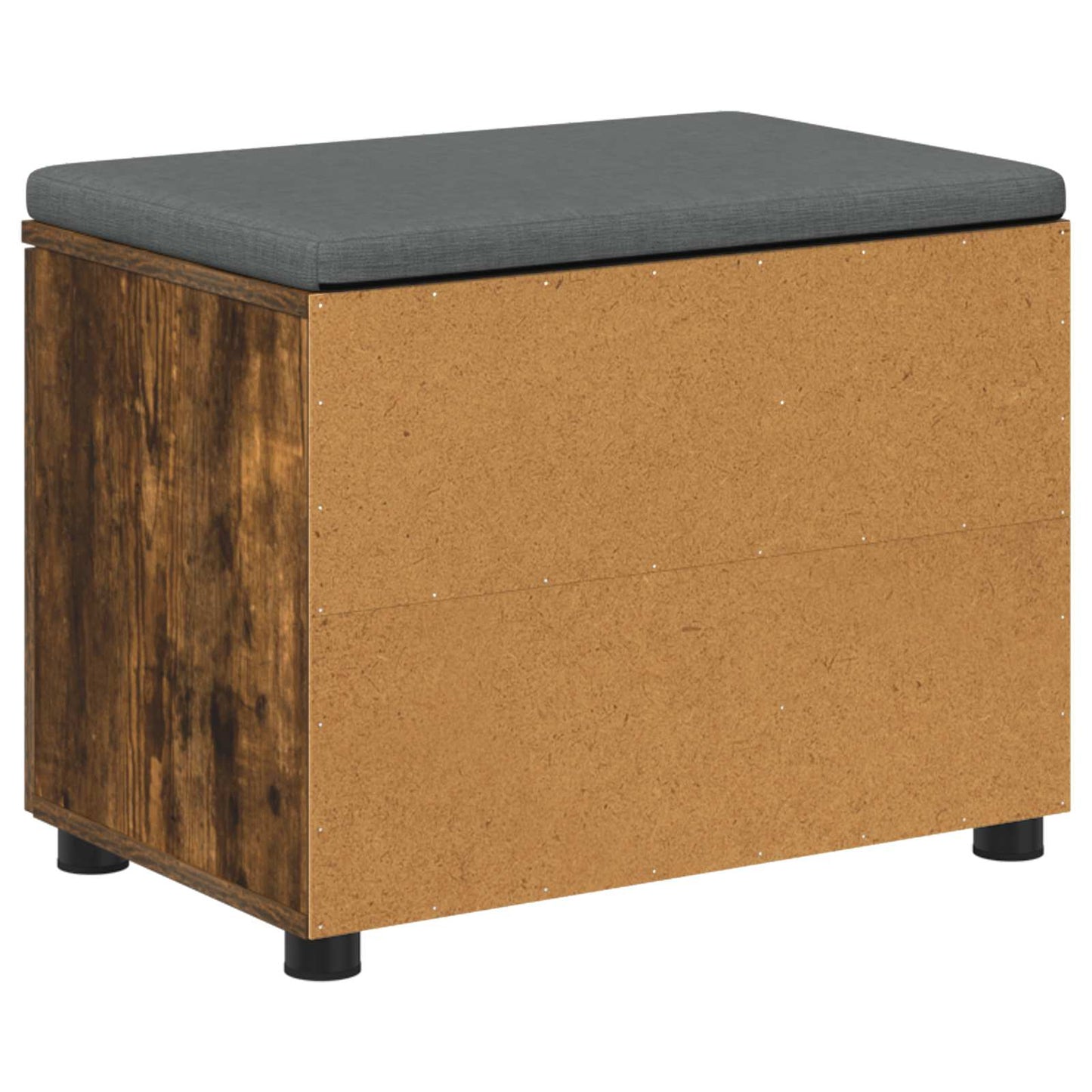 Halbank met kussen met plank Gerookte Eik 60 x 38 x 46 cm is nu te koop bij PeponiXL, paradijselijk wonen!