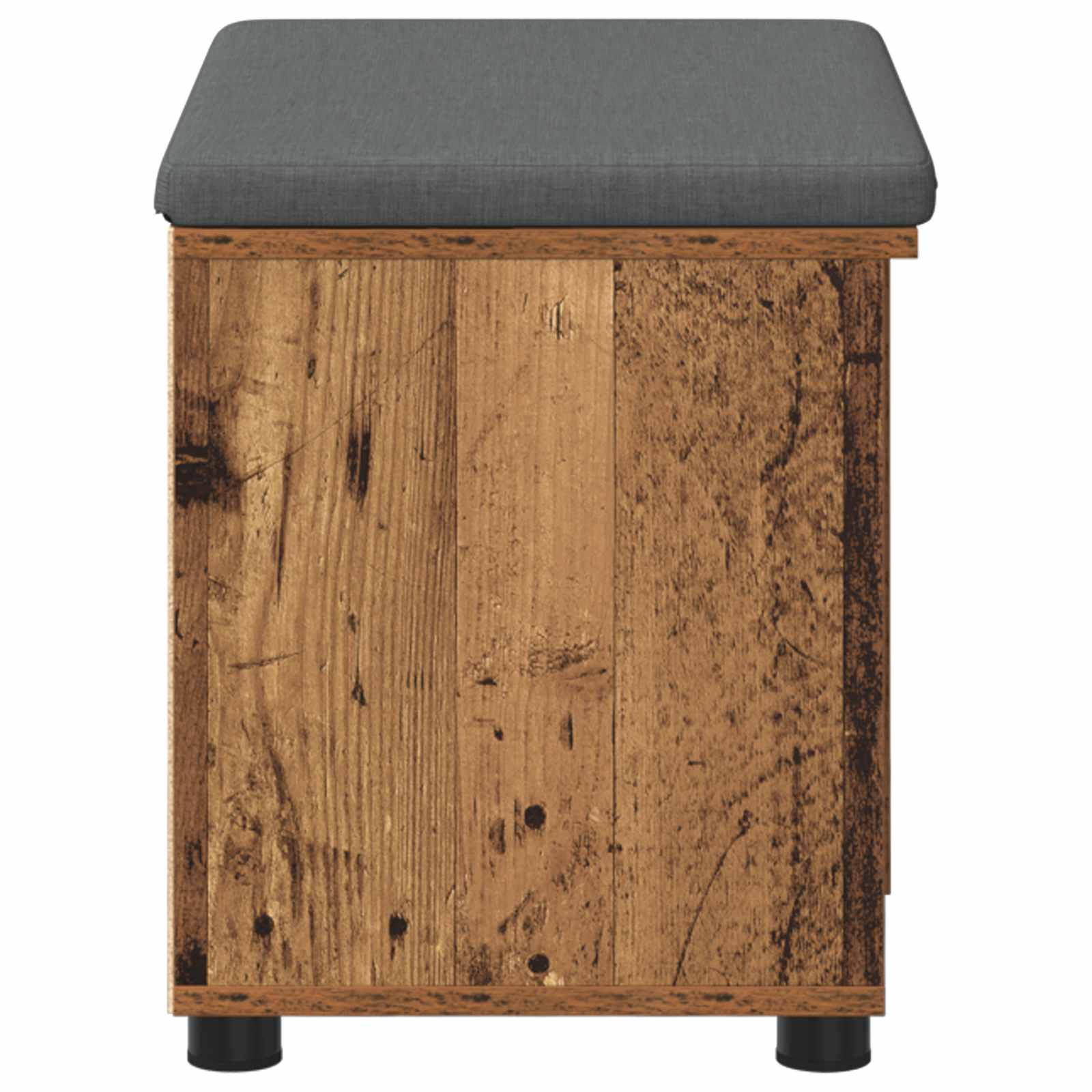 Halbank Oudhout 60 x 38 x 46 cm Geïndustrialiseerd hout en stof is nu te koop bij PeponiXL, paradijselijk wonen!