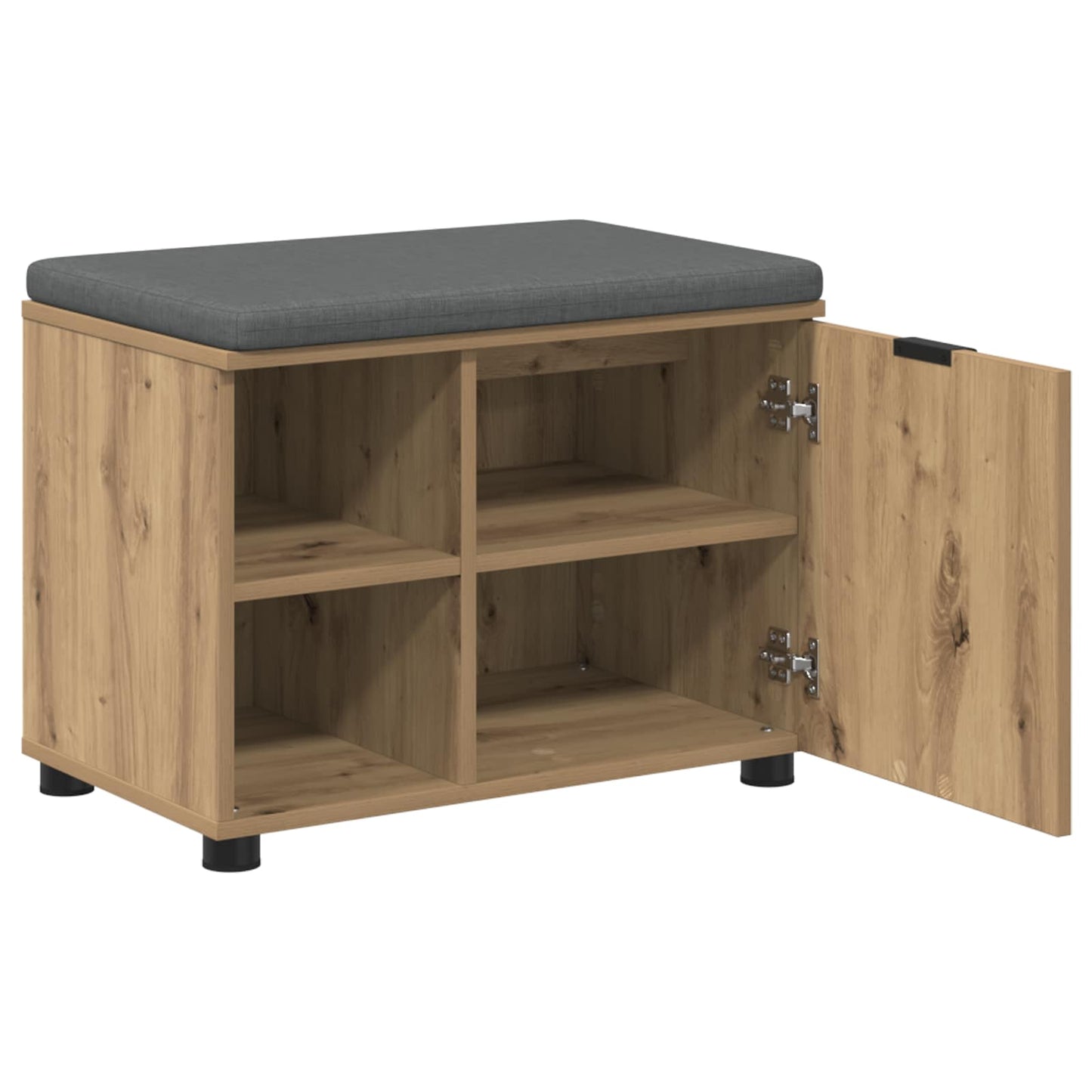 Halbank met kussen met plank Artisan Eik 60 x 38 x 46 cm is nu te koop bij PeponiXL, paradijselijk wonen!