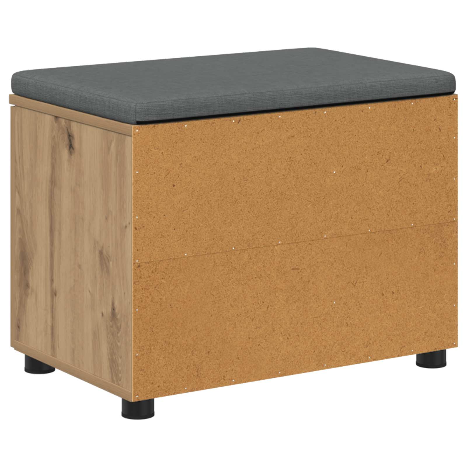 Halbank met kussen met plank Artisan Eik 60 x 38 x 46 cm is nu te koop bij PeponiXL, paradijselijk wonen!