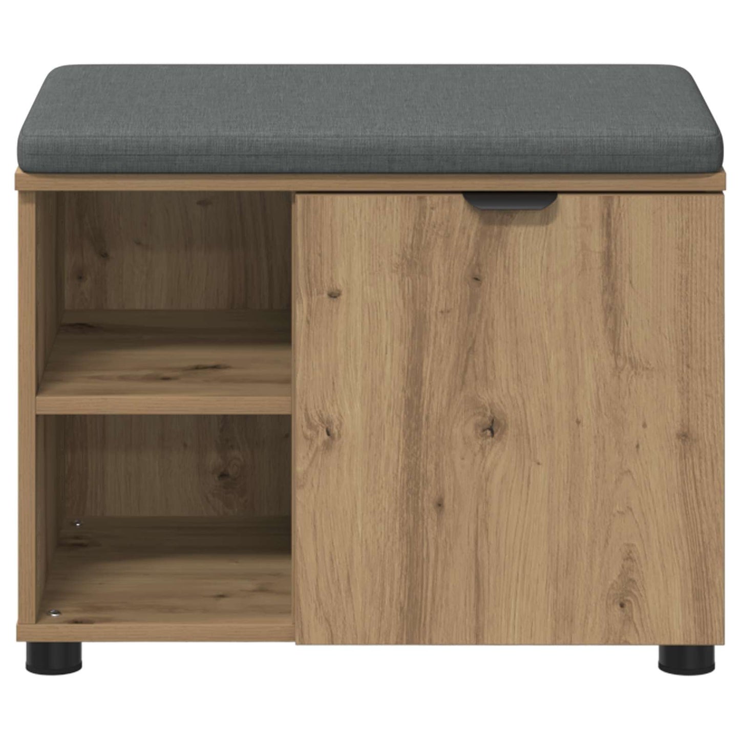 Halbank met kussen met plank Artisan Eik 60 x 38 x 46 cm is nu te koop bij PeponiXL, paradijselijk wonen!