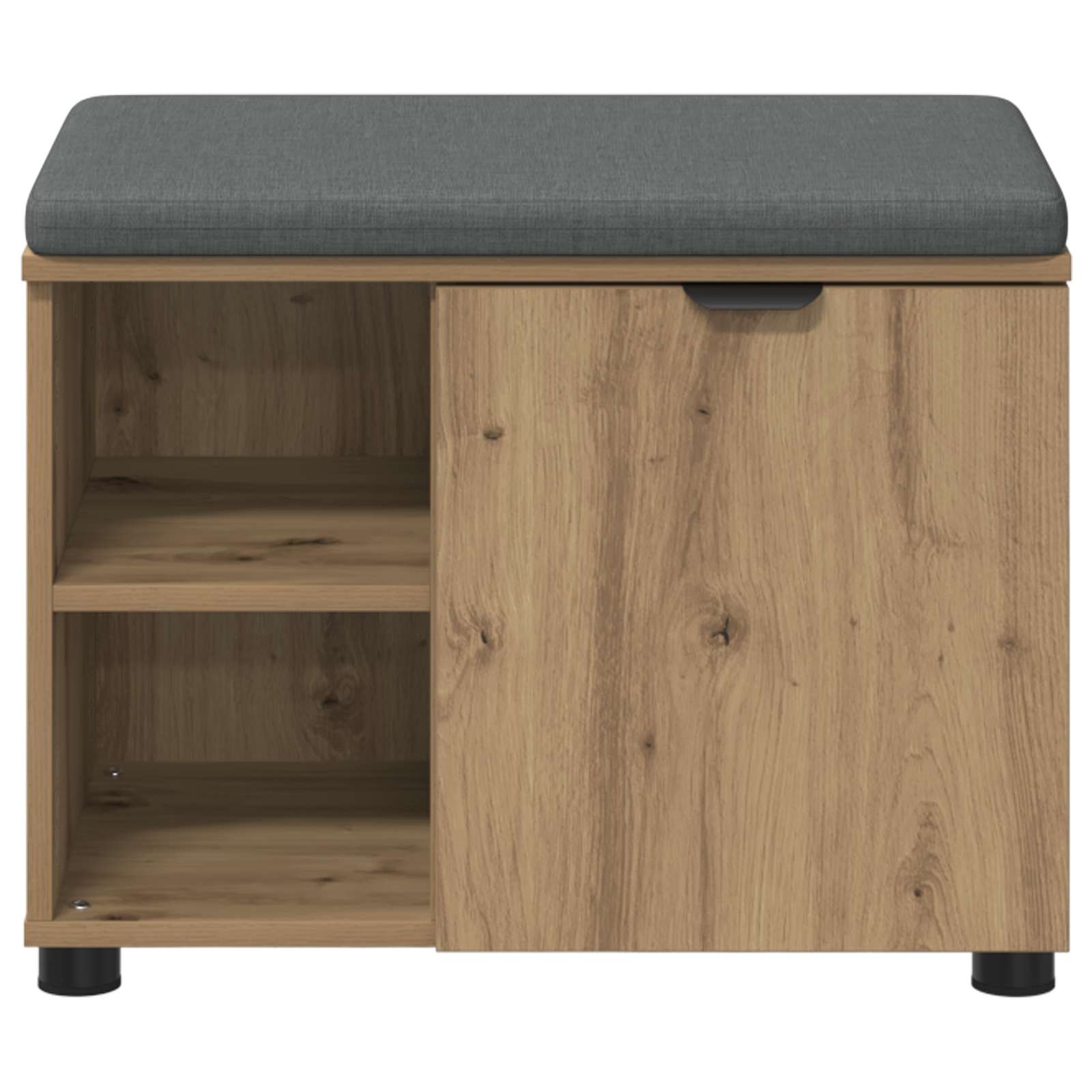 Halbank met kussen met plank Artisan Eik 60 x 38 x 46 cm is nu te koop bij PeponiXL, paradijselijk wonen!