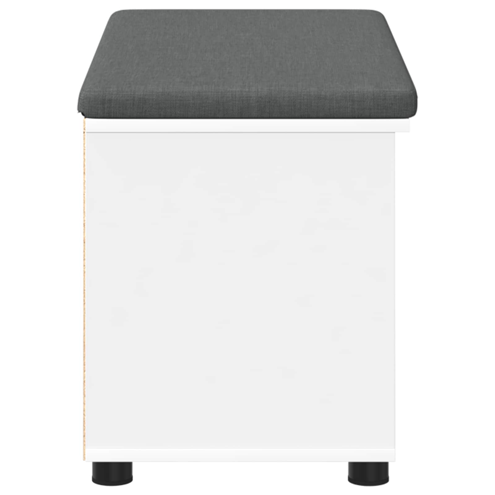 Halbank met kussen Effen Wit 80 x 38 x 46 cm is nu te koop bij PeponiXL, paradijselijk wonen!