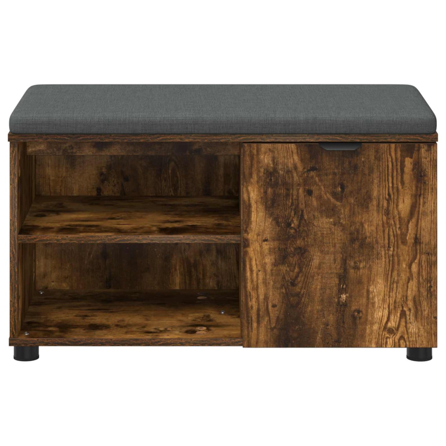 Halbank met kussen met plank Gerookte Eik 80 x 38 x 46 cm is nu te koop bij PeponiXL, paradijselijk wonen!