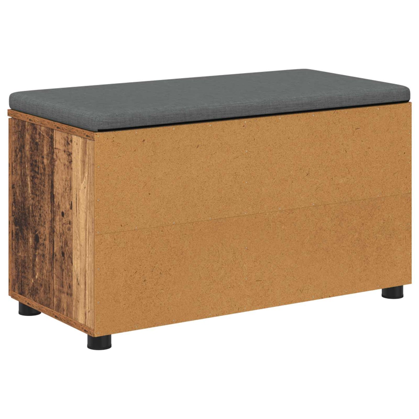 Halbank Oudhout 80 x 38 x 46 cm Geïndustrialiseerd hout en stof is nu te koop bij PeponiXL, paradijselijk wonen!