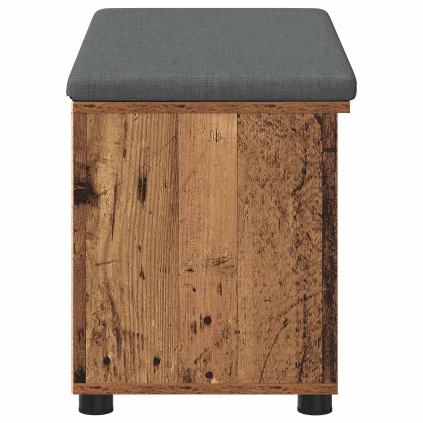 Halbank Oudhout 80 x 38 x 46 cm Geïndustrialiseerd hout en stof is nu te koop bij PeponiXL, paradijselijk wonen!