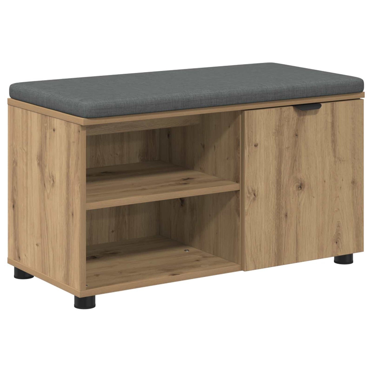Halbank met kussen met plank Artisan Eik 80 x 38 x 46 cm is nu te koop bij PeponiXL, paradijselijk wonen!