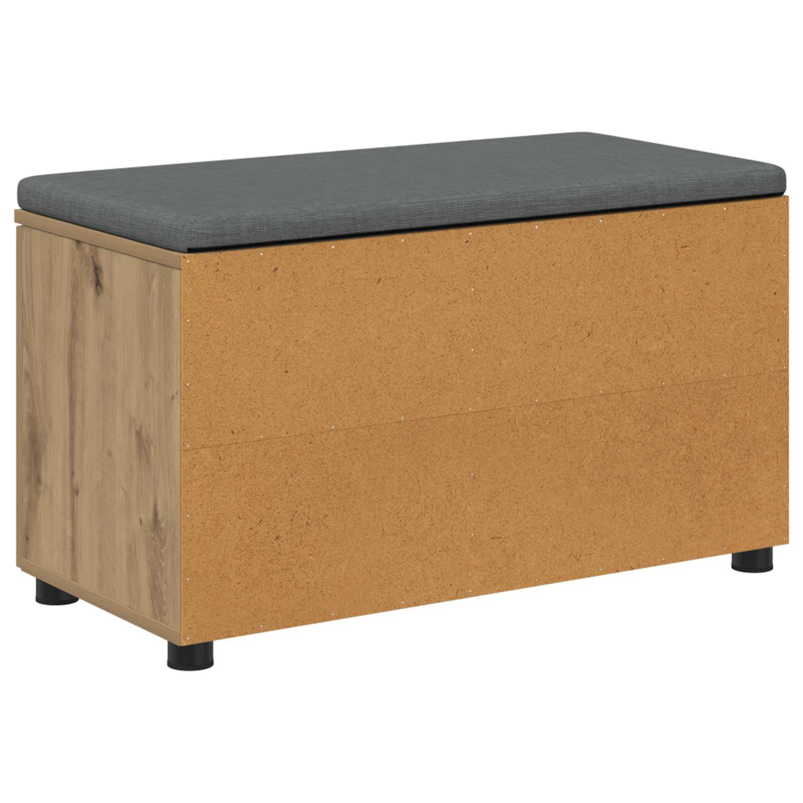 Halbank met kussen met plank Artisan Eik 80 x 38 x 46 cm is nu te koop bij PeponiXL, paradijselijk wonen!