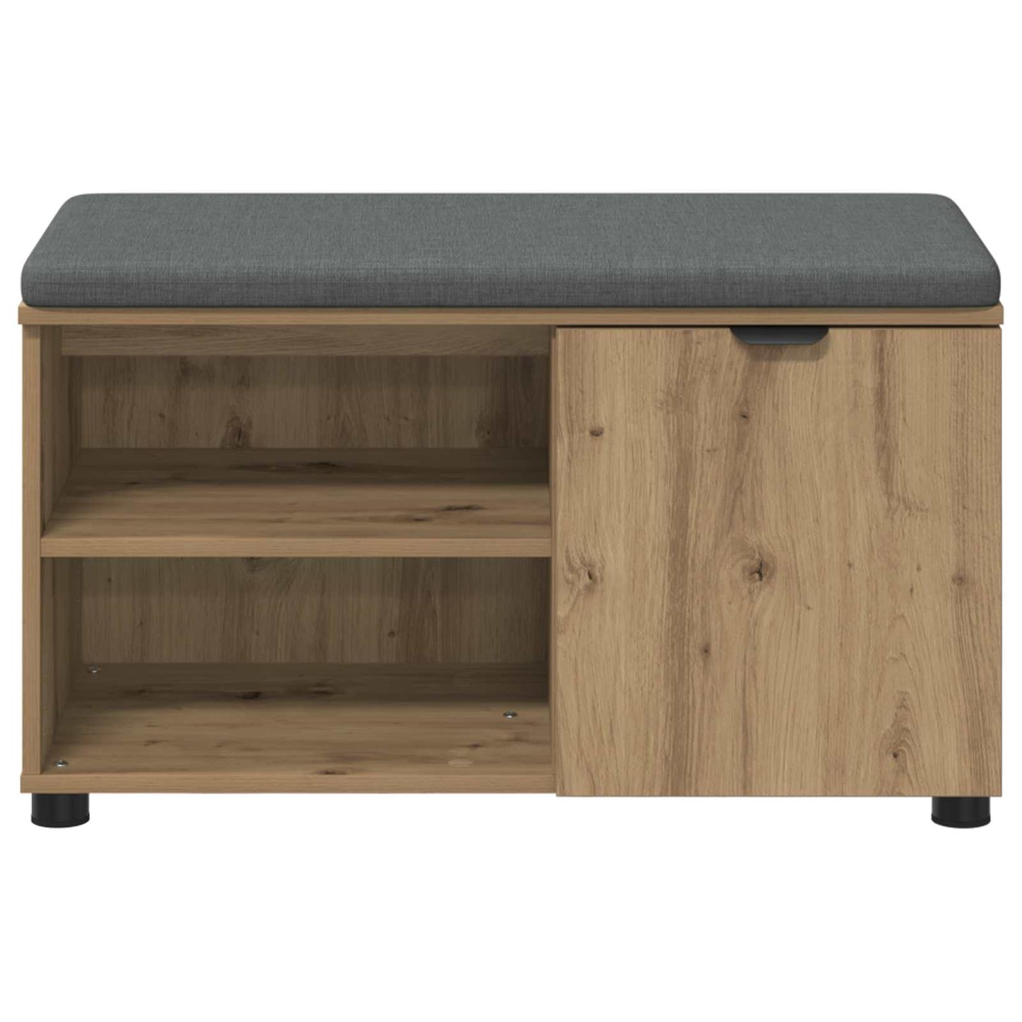 Halbank met kussen met plank Artisan Eik 80 x 38 x 46 cm is nu te koop bij PeponiXL, paradijselijk wonen!