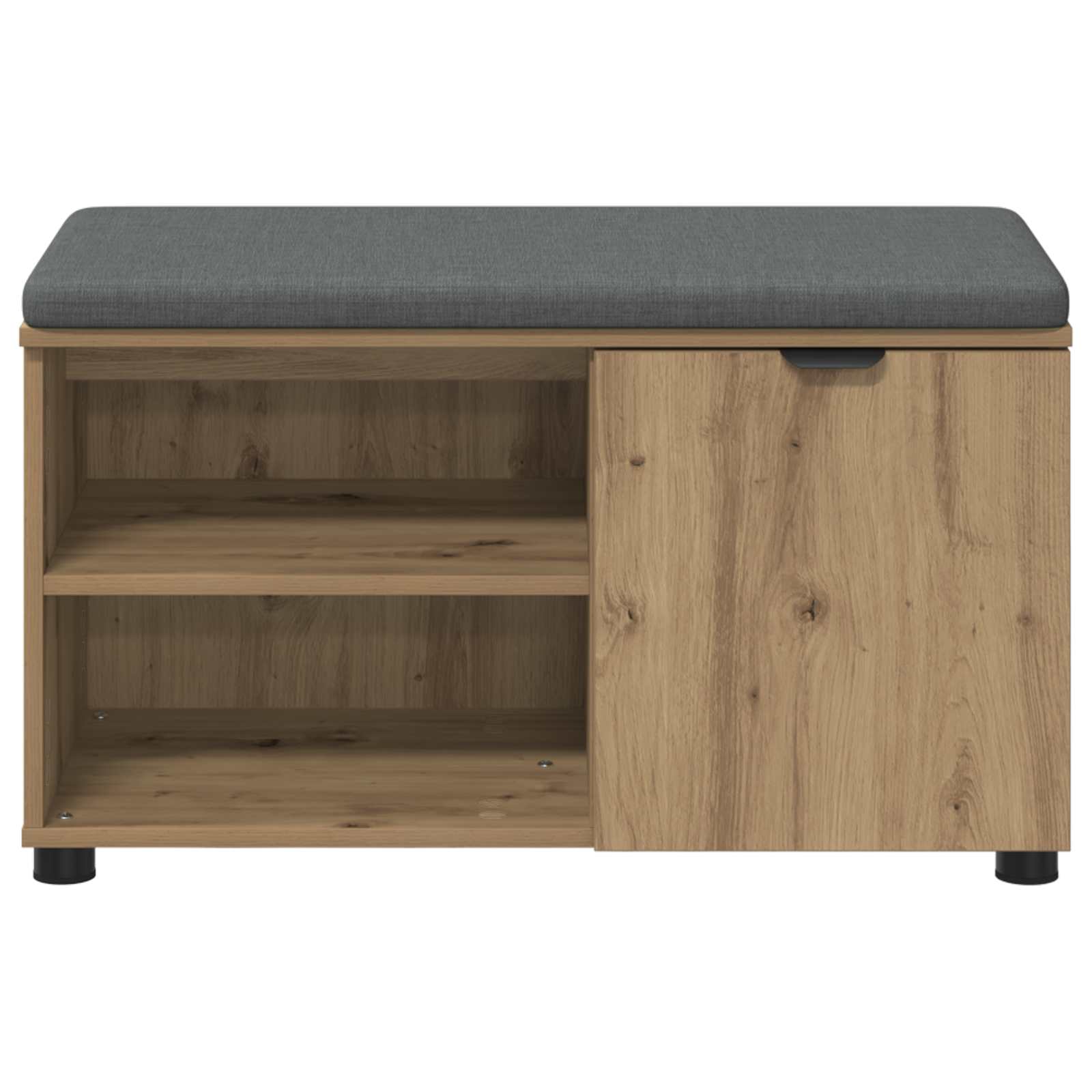 Halbank met kussen met plank Artisan Eik 80 x 38 x 46 cm is nu te koop bij PeponiXL, paradijselijk wonen!
