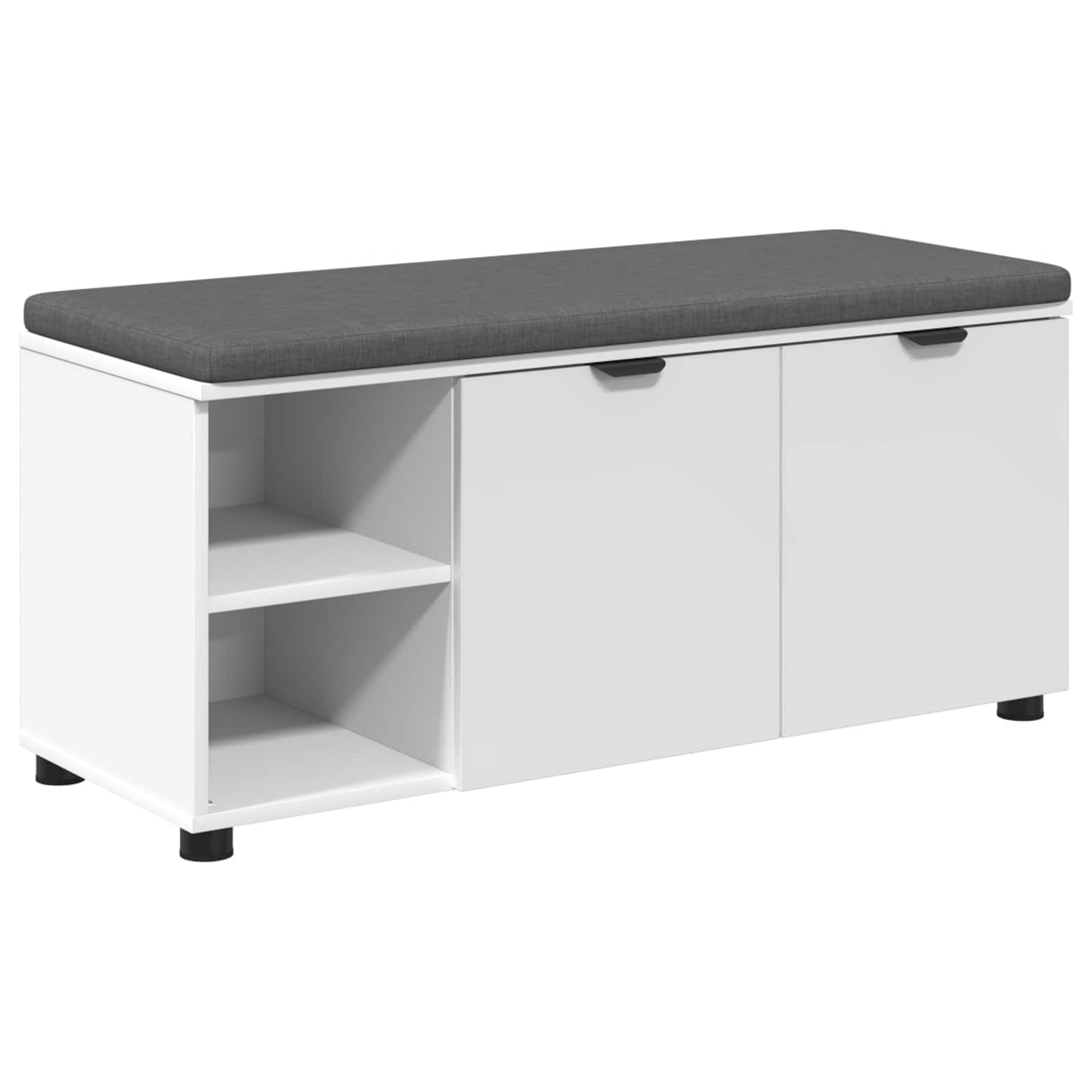 Halbank met kussen Effen Wit 100 x 38 x 46 cm is nu te koop bij PeponiXL, paradijselijk wonen!