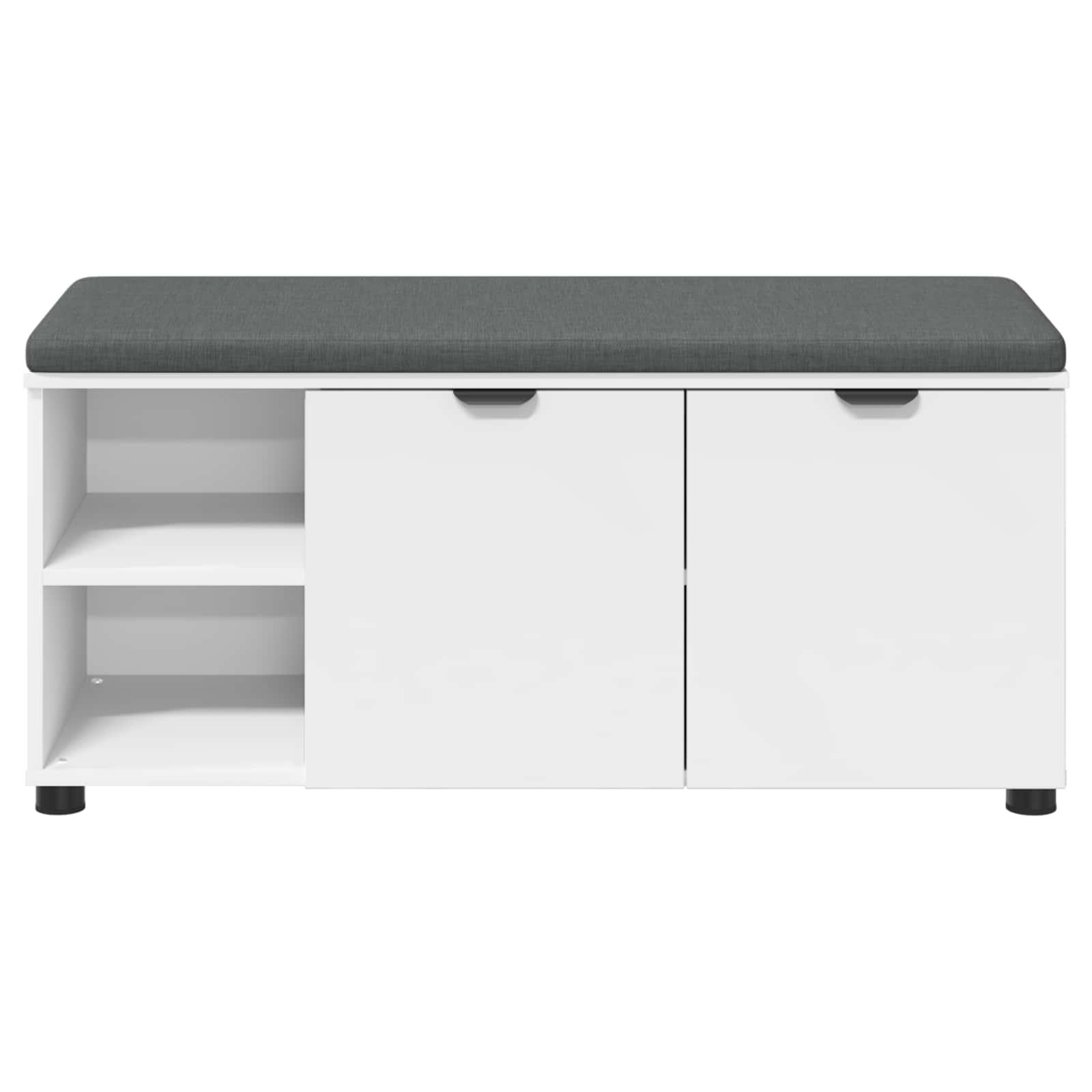 Halbank met kussen Effen Wit 100 x 38 x 46 cm is nu te koop bij PeponiXL, paradijselijk wonen!