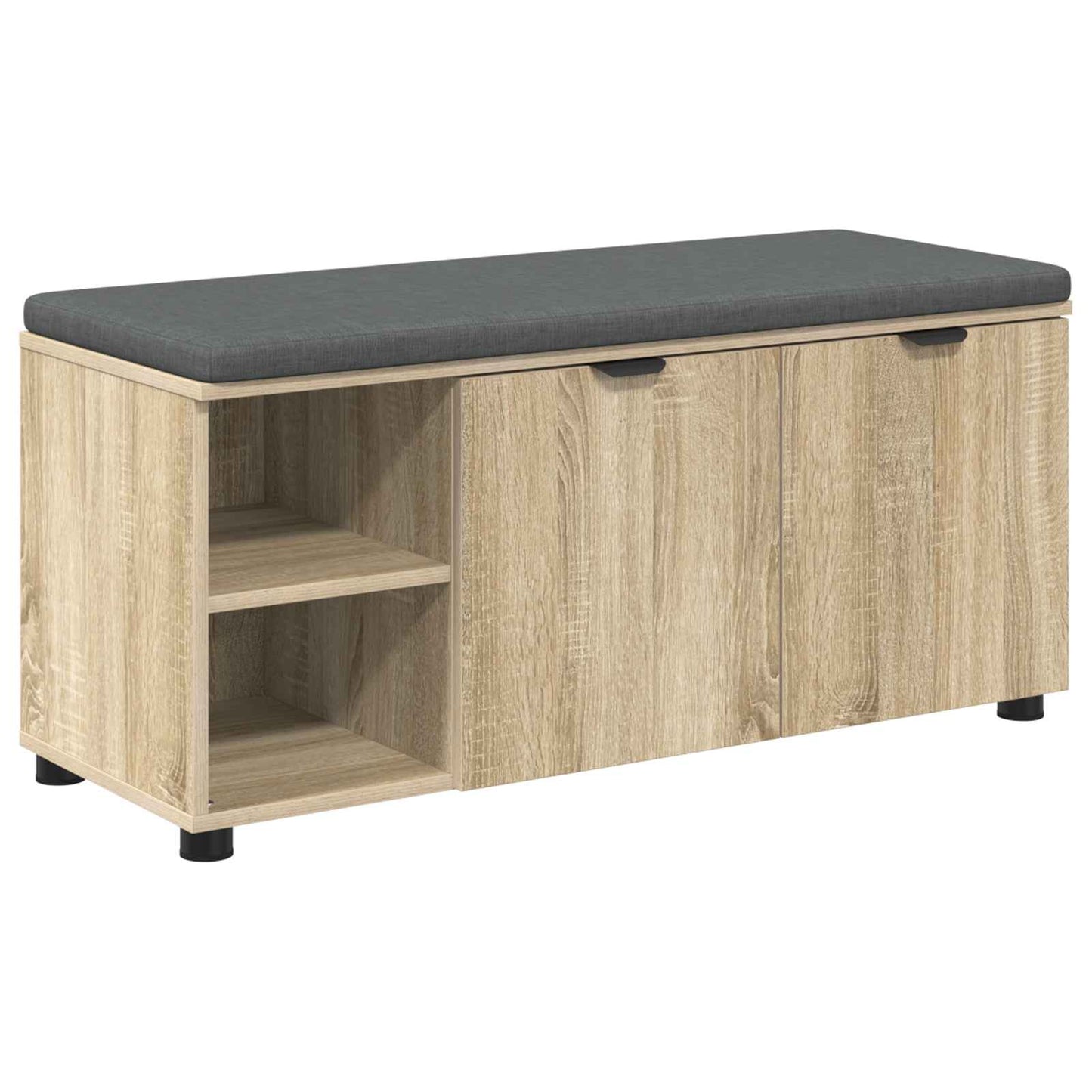 Halbank met kussen met plank Sonoma Eiken 100 x 38 x 46 cm is nu te koop bij PeponiXL, paradijselijk wonen!