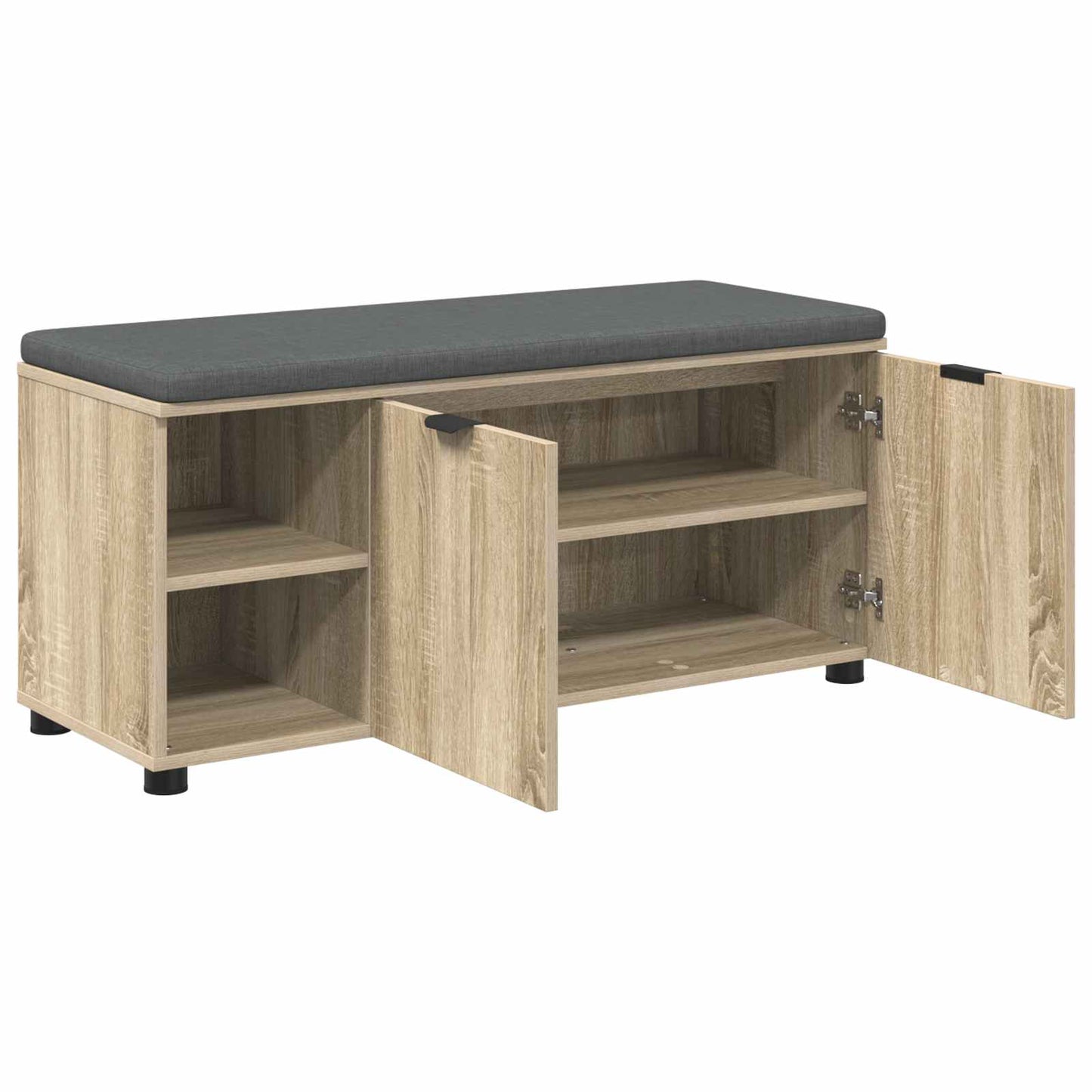 Halbank met kussen met plank Sonoma Eiken 100 x 38 x 46 cm is nu te koop bij PeponiXL, paradijselijk wonen!