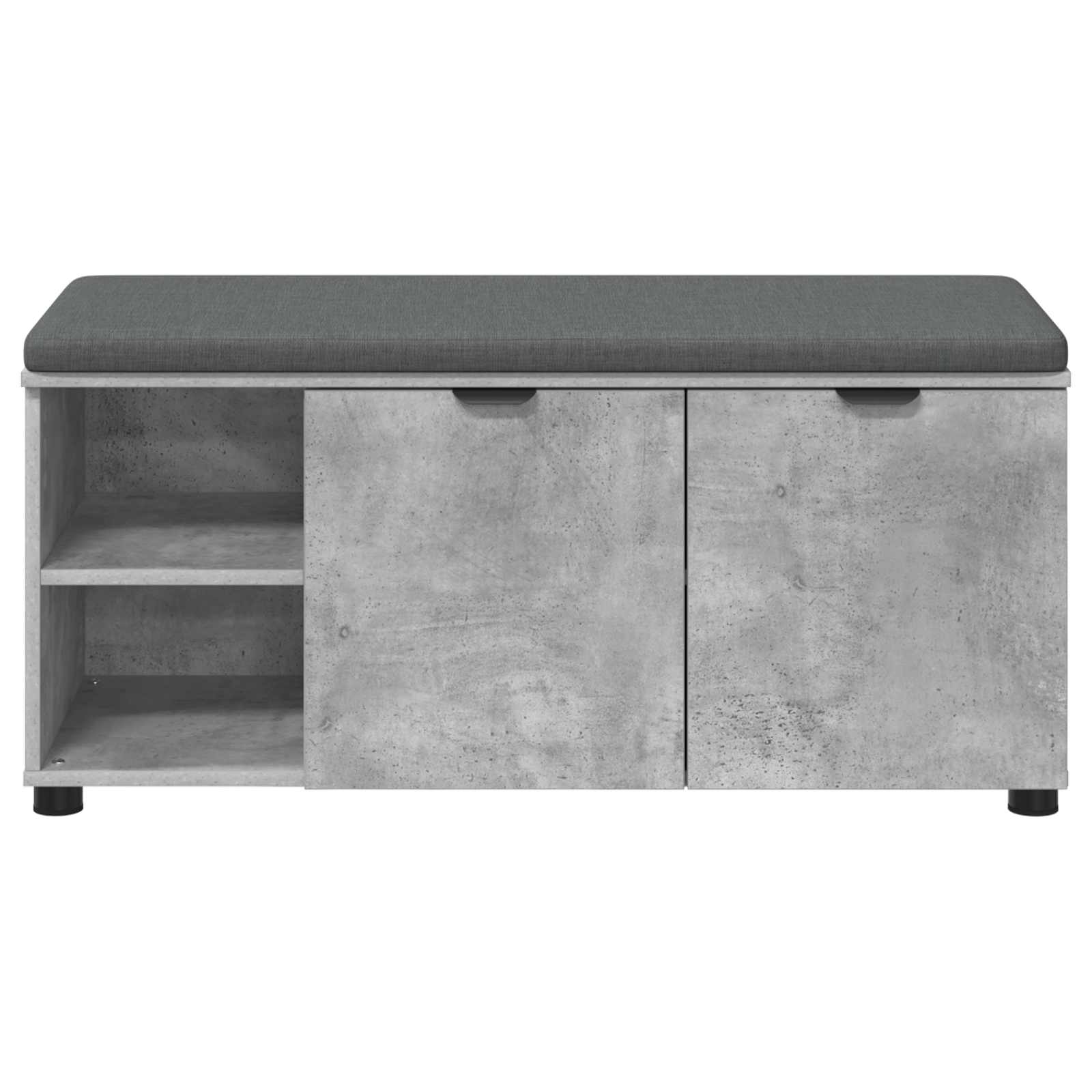 Halbank met kussen met plank Beton Grijs 100 x 38 x 46 cm is nu te koop bij PeponiXL, paradijselijk wonen!