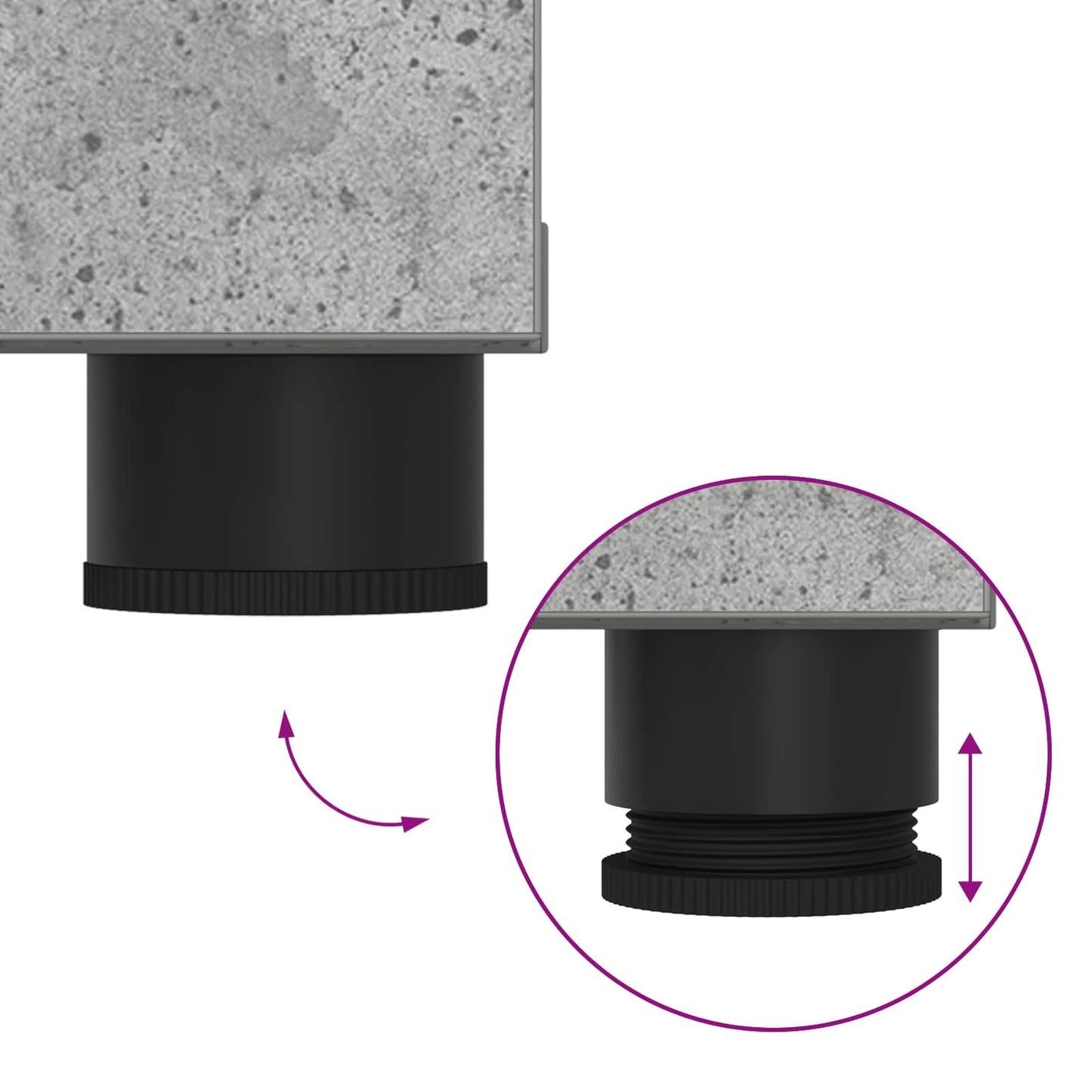 Halbank met kussen met plank Beton Grijs 100 x 38 x 46 cm is nu te koop bij PeponiXL, paradijselijk wonen!