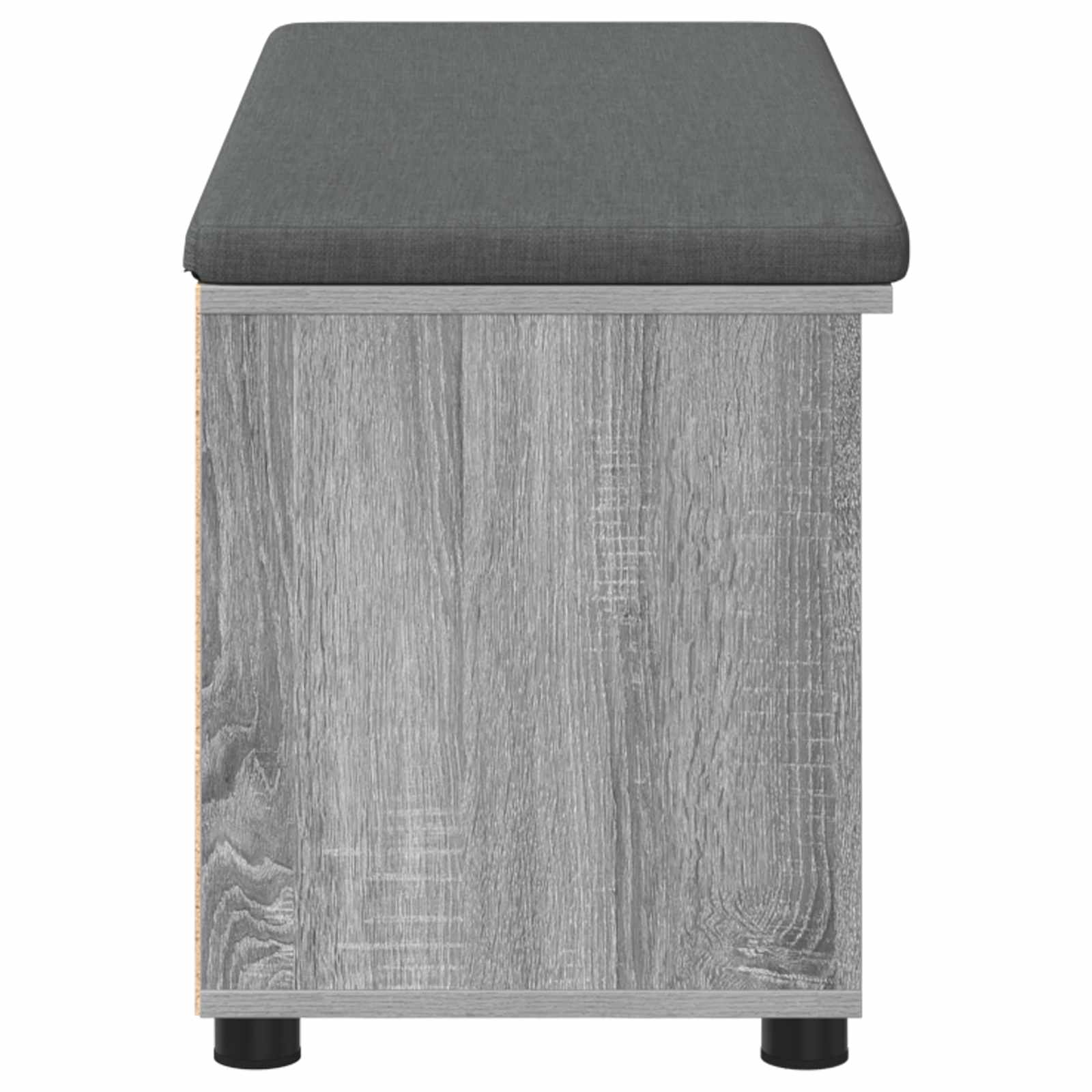 Halbank met kussen met plank Grijze Sonoma 100 x 38 x 46 cm is nu te koop bij PeponiXL, paradijselijk wonen!