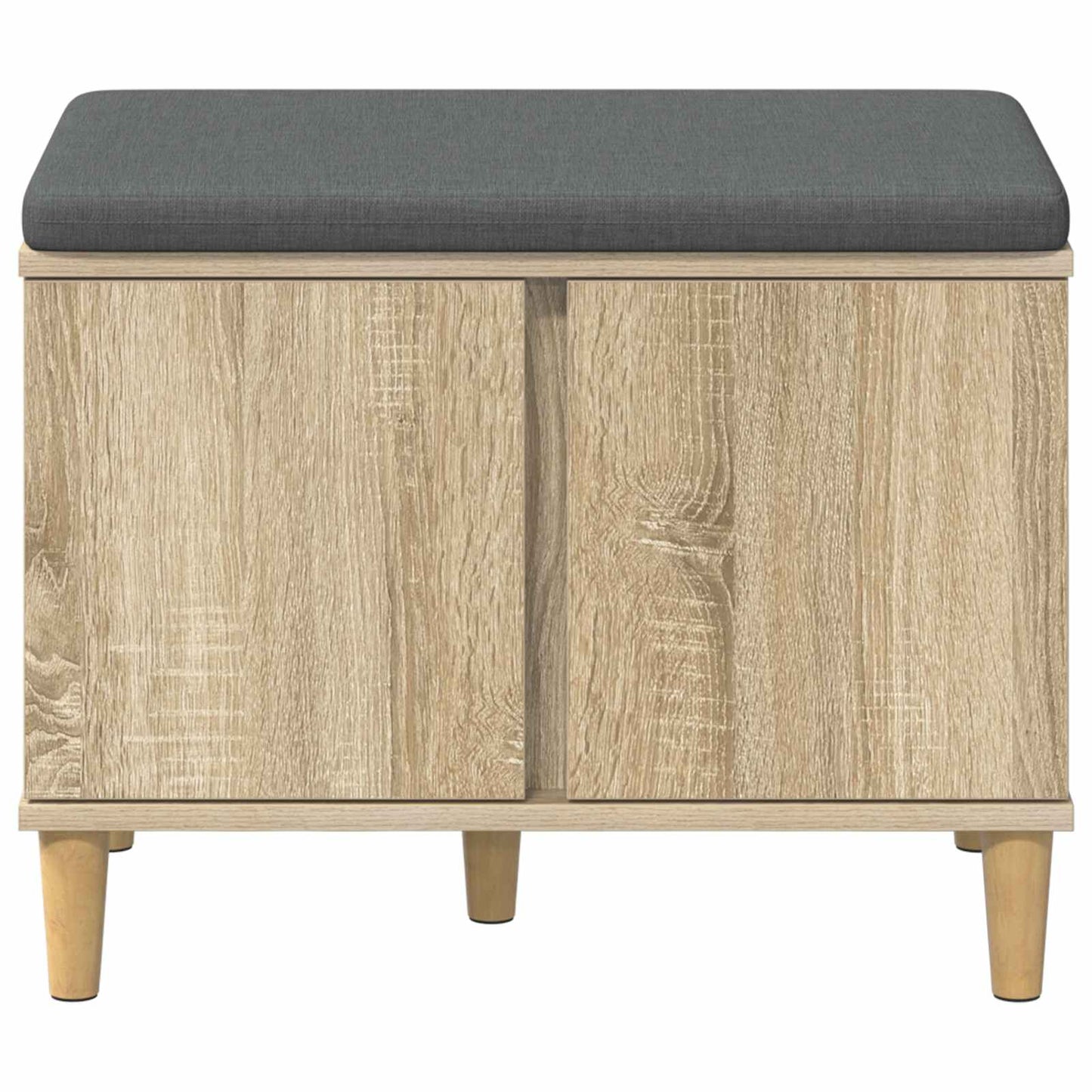 Halbank met kussen met opslag Sonoma Eiken 60 x 38 x 46 cm is nu te koop bij PeponiXL, paradijselijk wonen!