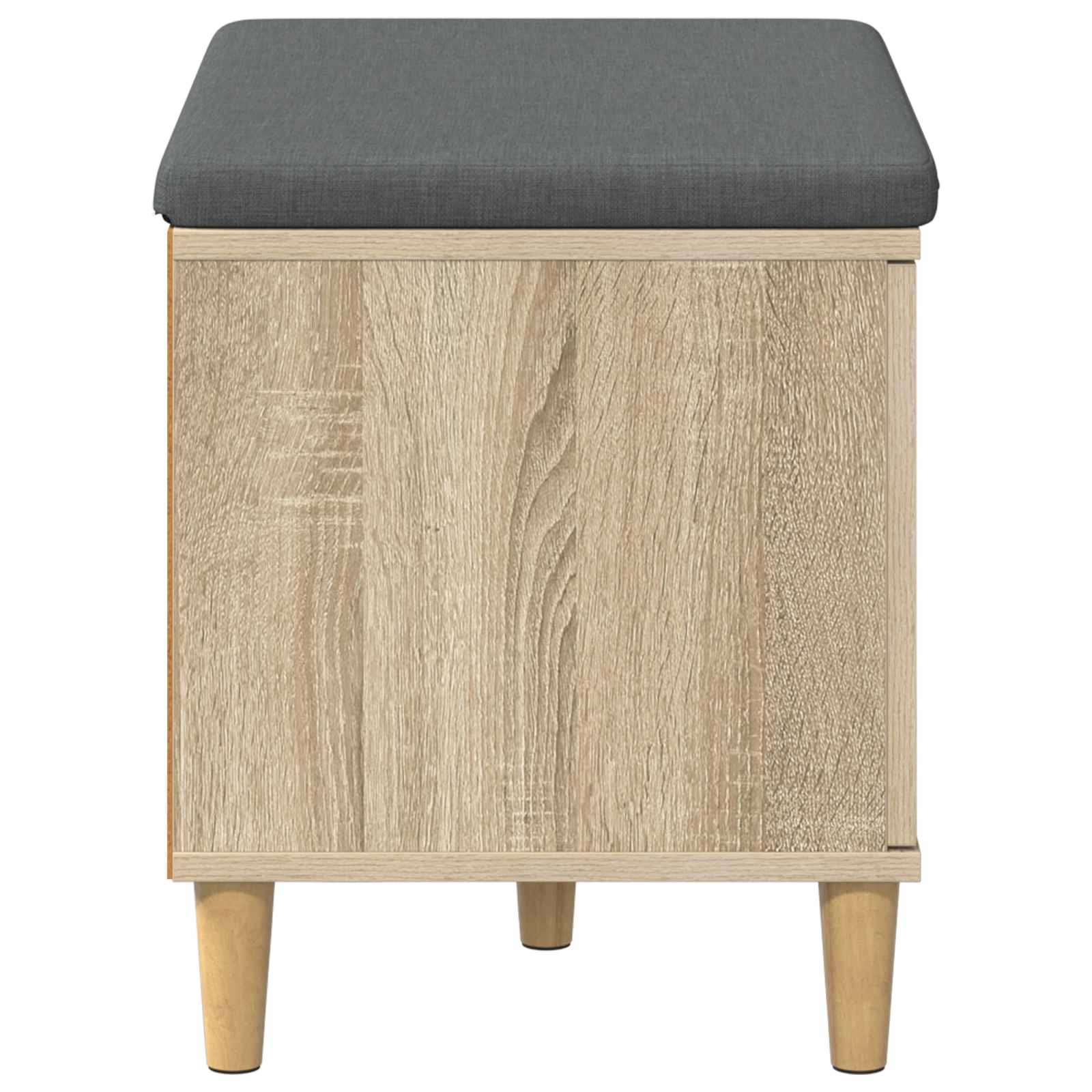Halbank met kussen met opslag Sonoma Eiken 60 x 38 x 46 cm is nu te koop bij PeponiXL, paradijselijk wonen!
