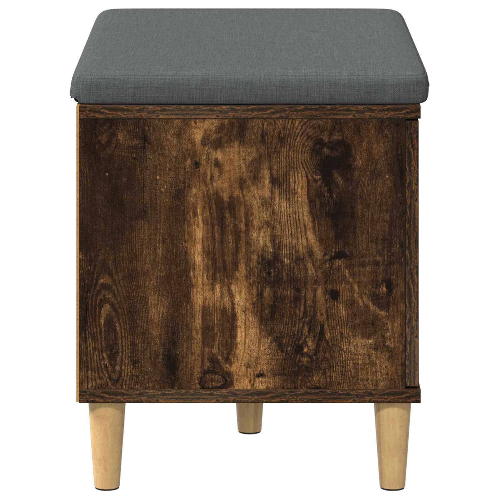 Halbank met kussen met opslag Gerookte Eik 60 x 38 x 46 cm is nu te koop bij PeponiXL, paradijselijk wonen!