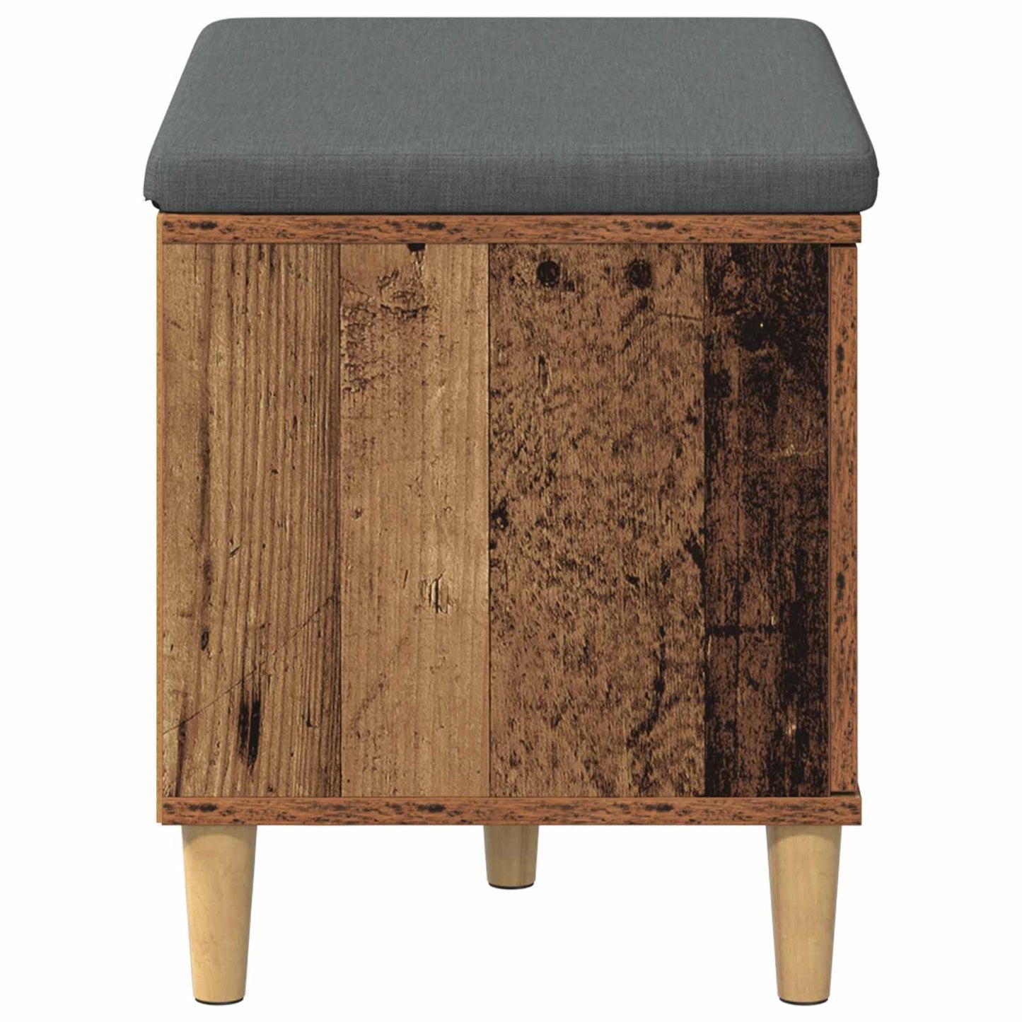 Halbank Oudhout 60 x 38 x 46 cm Geïndustrialiseerd hout en stof is nu te koop bij PeponiXL, paradijselijk wonen!