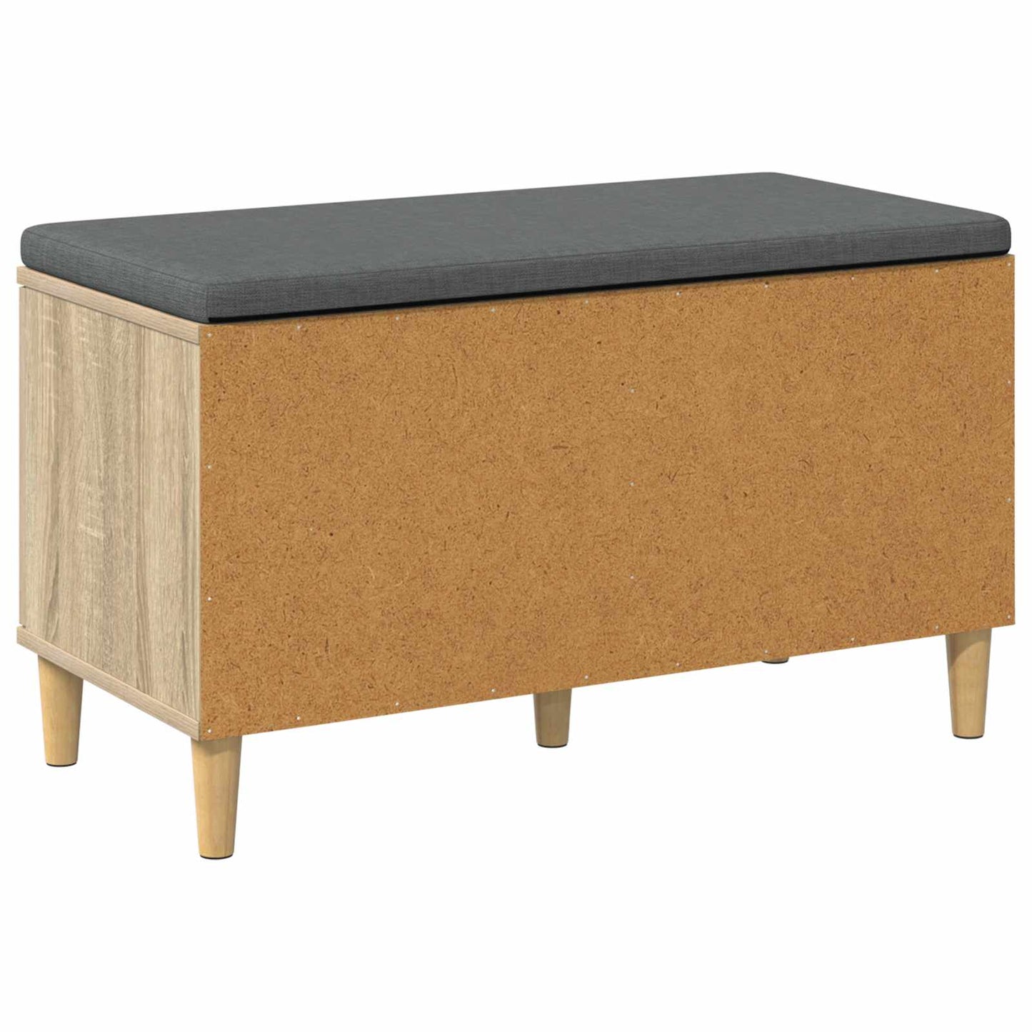 Halbank met kussen met opslag Sonoma Eiken 80 x 38 x 46 cm is nu te koop bij PeponiXL, paradijselijk wonen!