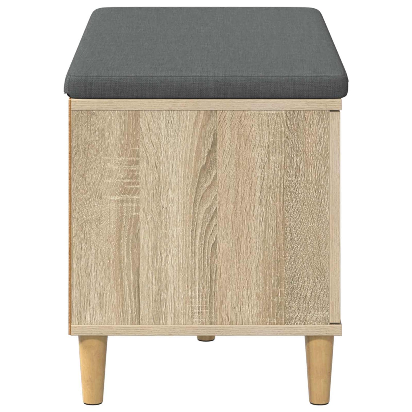 Halbank met kussen met opslag Sonoma Eiken 80 x 38 x 46 cm is nu te koop bij PeponiXL, paradijselijk wonen!