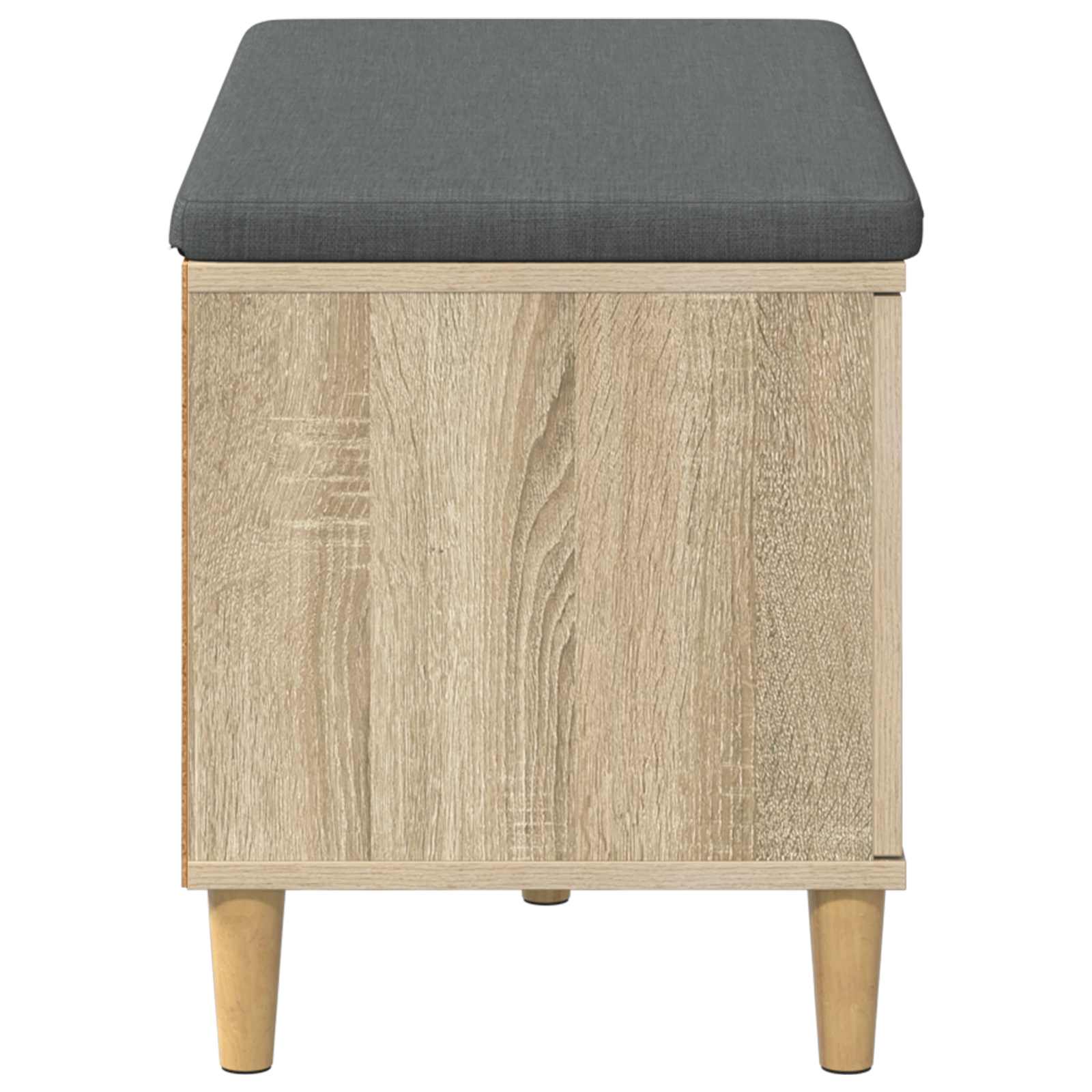 Halbank met kussen met opslag Sonoma Eiken 80 x 38 x 46 cm is nu te koop bij PeponiXL, paradijselijk wonen!