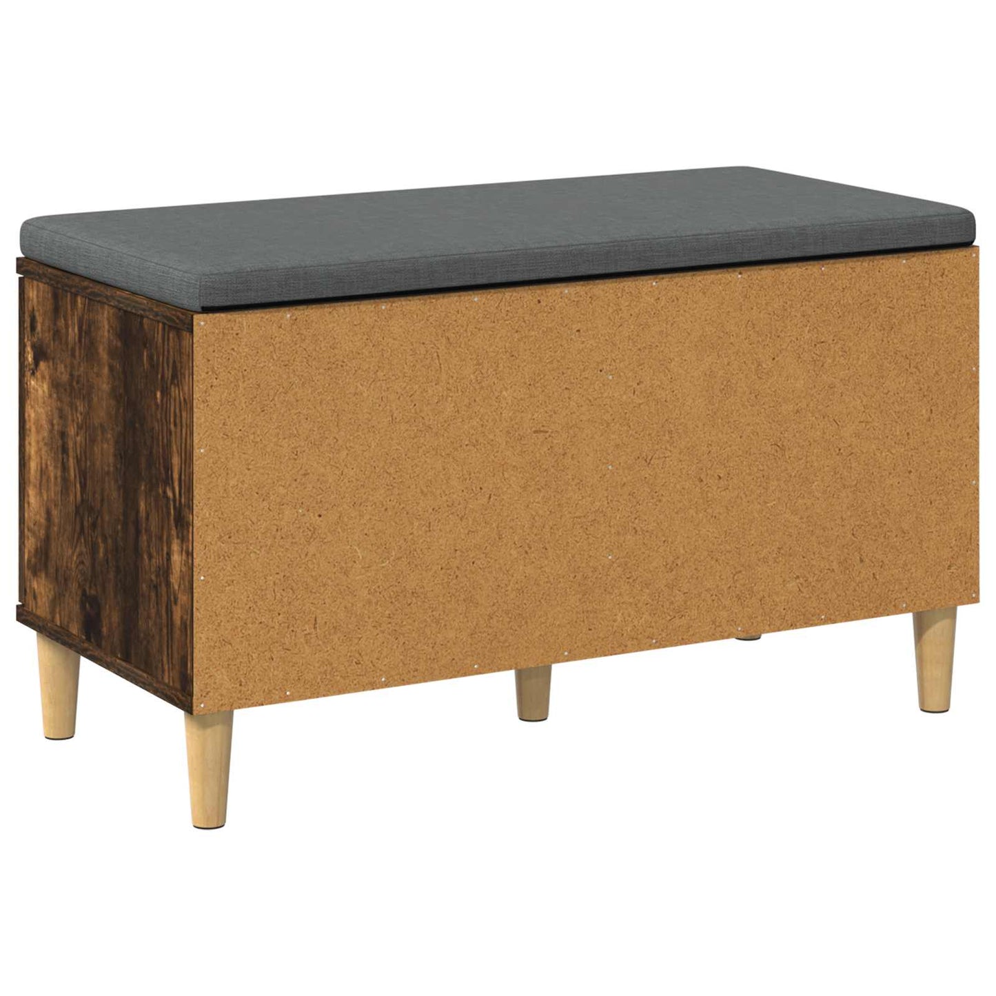 Halbank met kussen met opslag Gerookte Eik 80 x 38 x 46 cm is nu te koop bij PeponiXL, paradijselijk wonen!