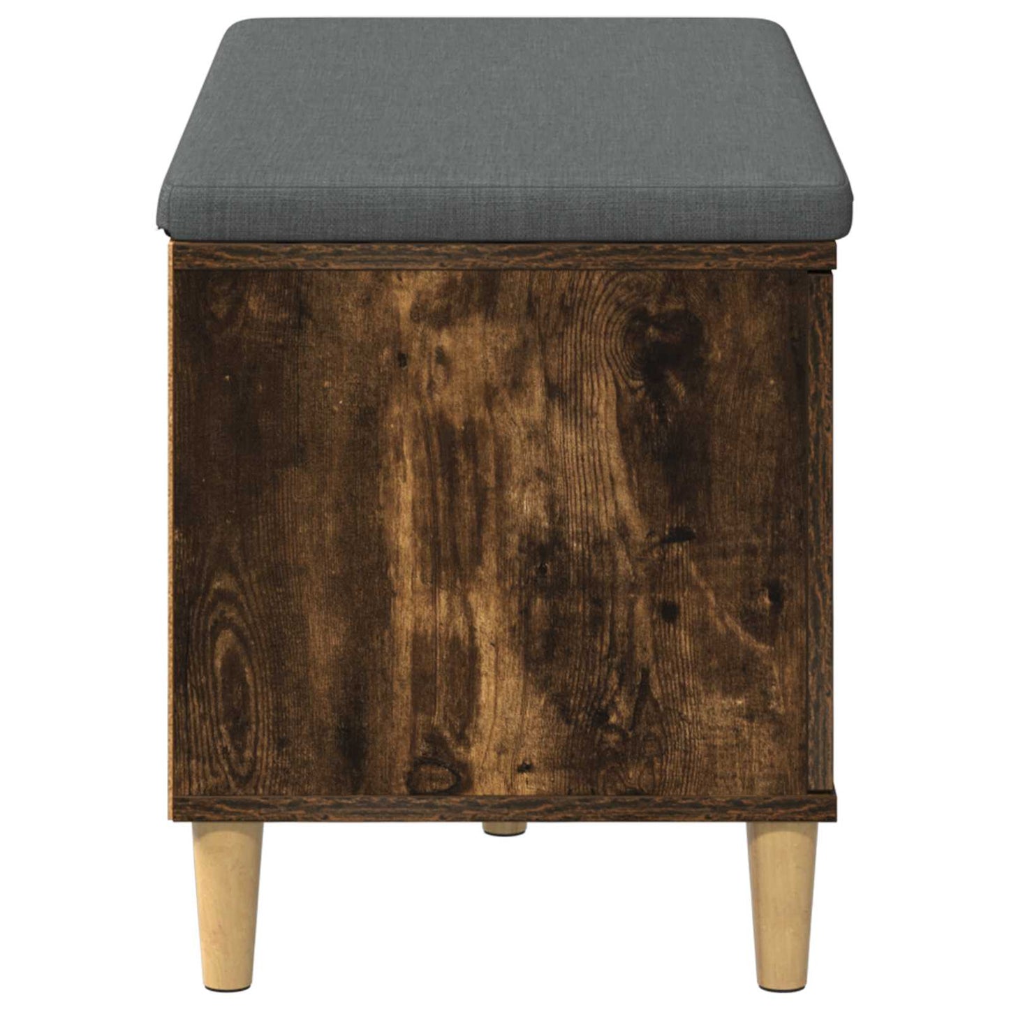 Halbank met kussen met opslag Gerookte Eik 80 x 38 x 46 cm is nu te koop bij PeponiXL, paradijselijk wonen!
