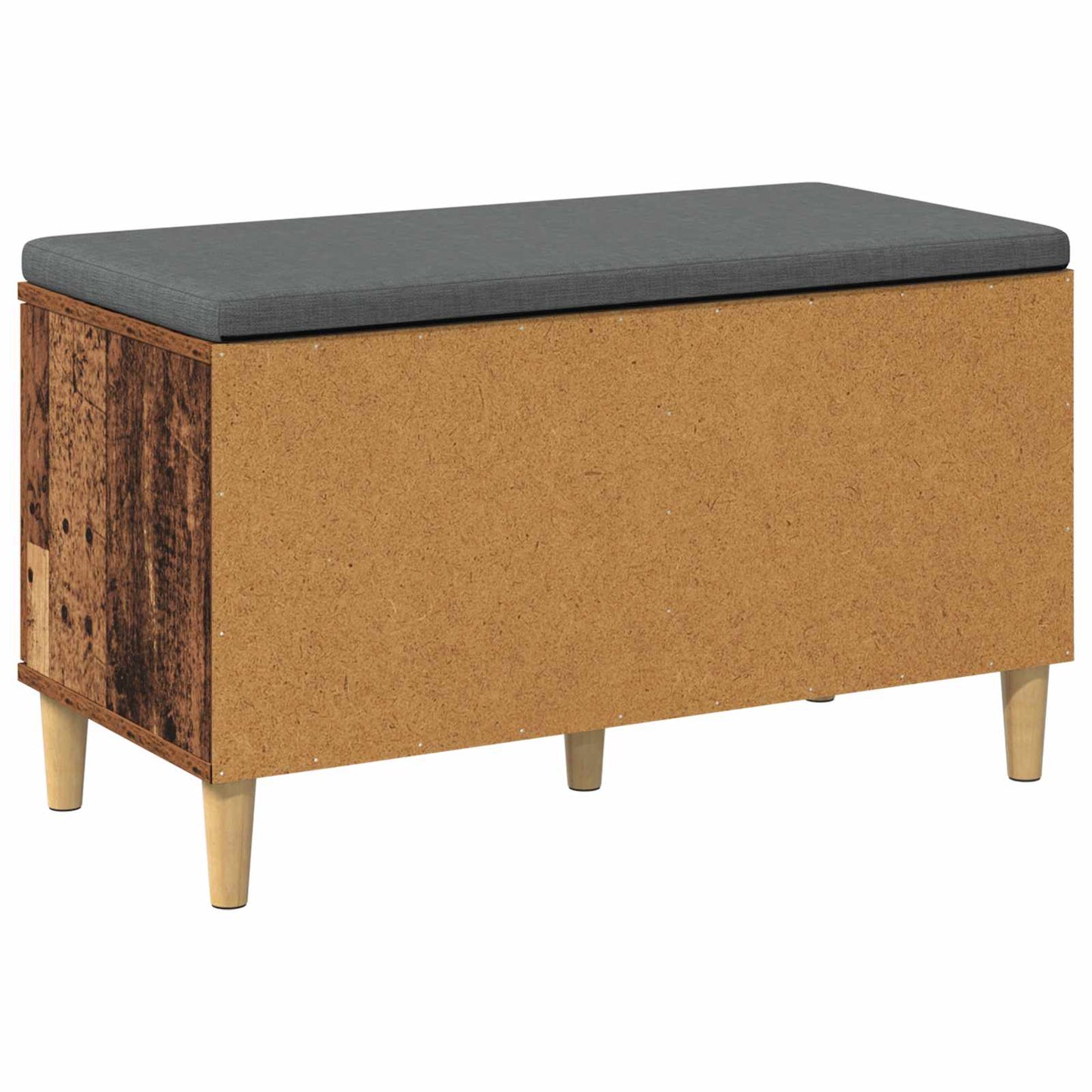 Halbank Oudhout 80 x 38 x 46 cm Geïndustrialiseerd hout en stof is nu te koop bij PeponiXL, paradijselijk wonen!