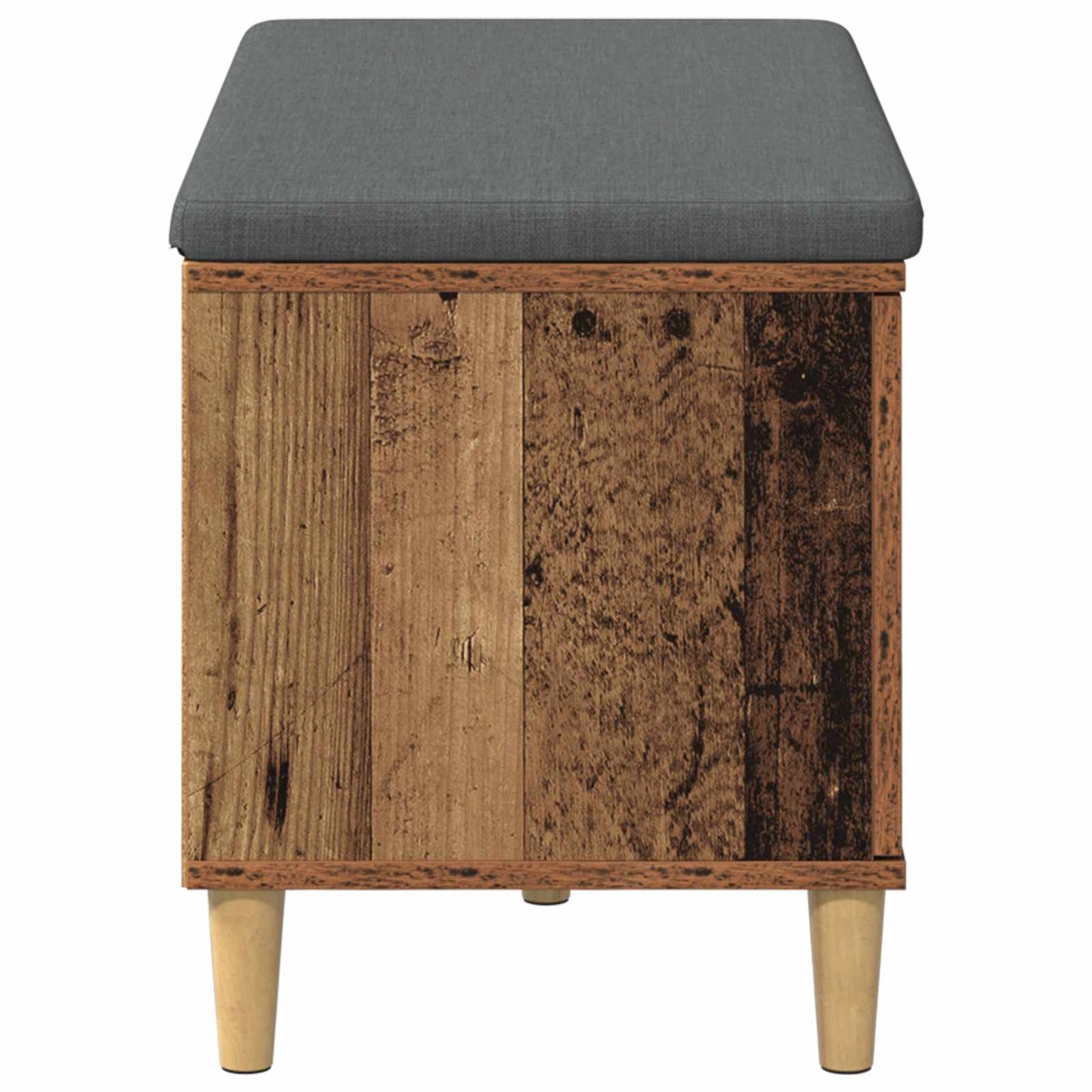 Halbank Oudhout 80 x 38 x 46 cm Geïndustrialiseerd hout en stof is nu te koop bij PeponiXL, paradijselijk wonen!