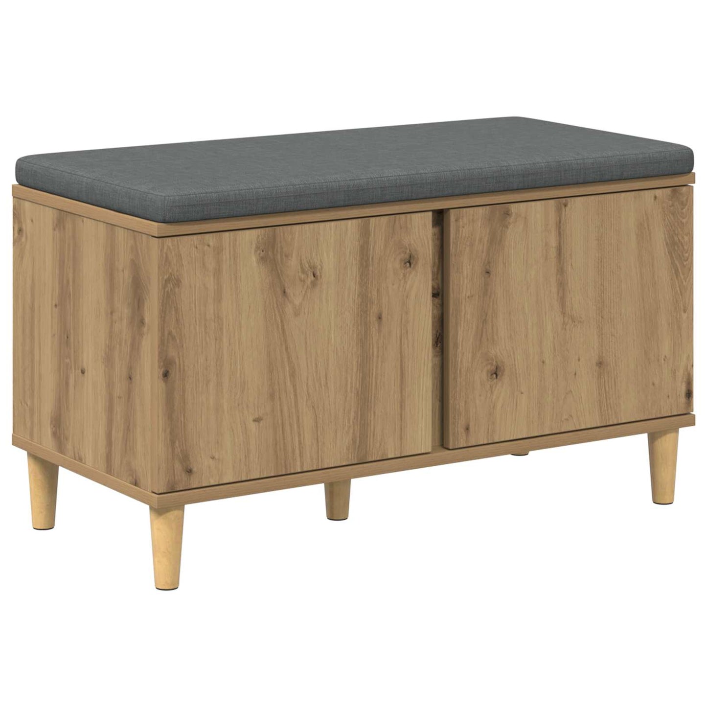 Halbank met kussen met opslag Artisan Eik 80 x 38 x 46 cm is nu te koop bij PeponiXL, paradijselijk wonen!