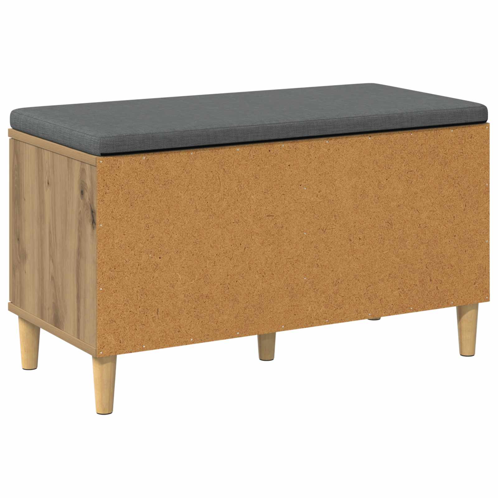 Halbank met kussen met opslag Artisan Eik 80 x 38 x 46 cm is nu te koop bij PeponiXL, paradijselijk wonen!